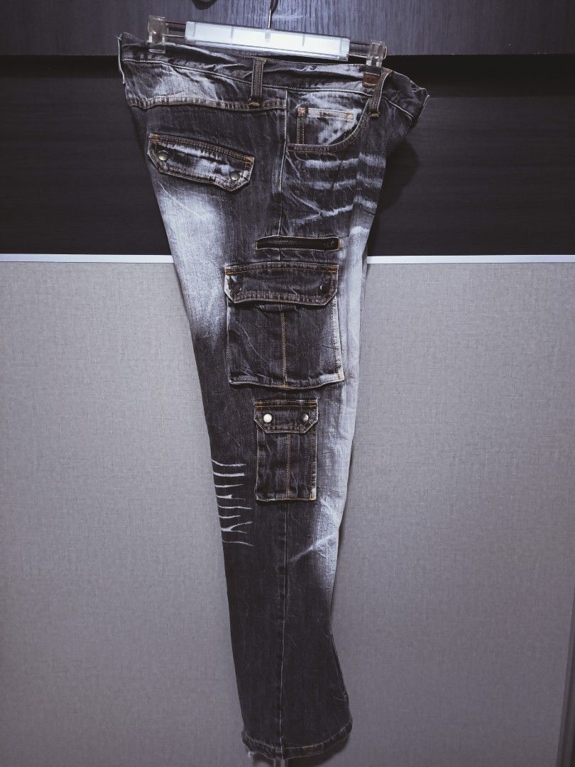 Designer × Japanese Brand Multipocket jeans streetwear style Size US 35 - 7 Thumbnail