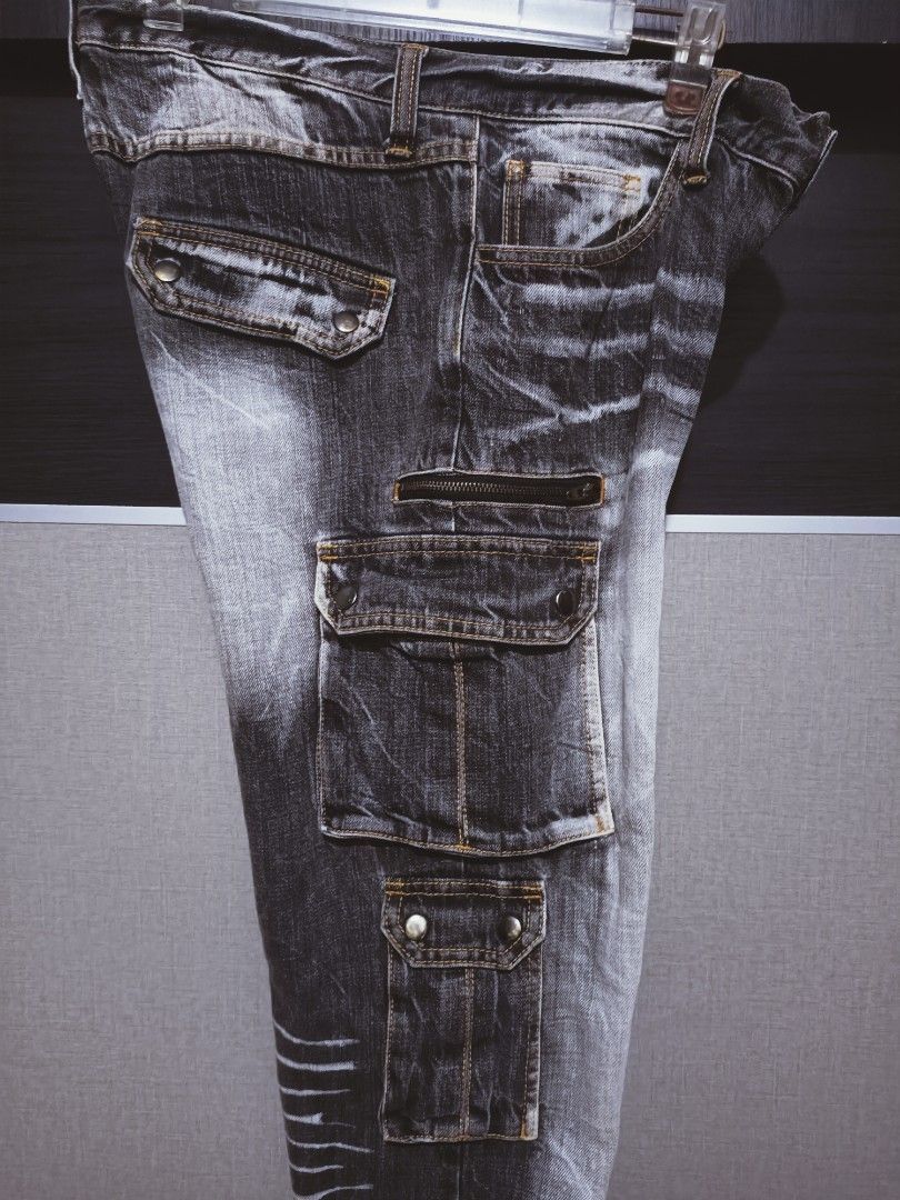 Designer × Japanese Brand Multipocket jeans streetwear style Size US 35 - 8 Thumbnail