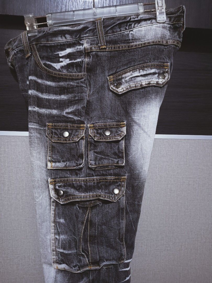 Designer × Japanese Brand Multipocket jeans streetwear style Size US 35 - 6 Thumbnail
