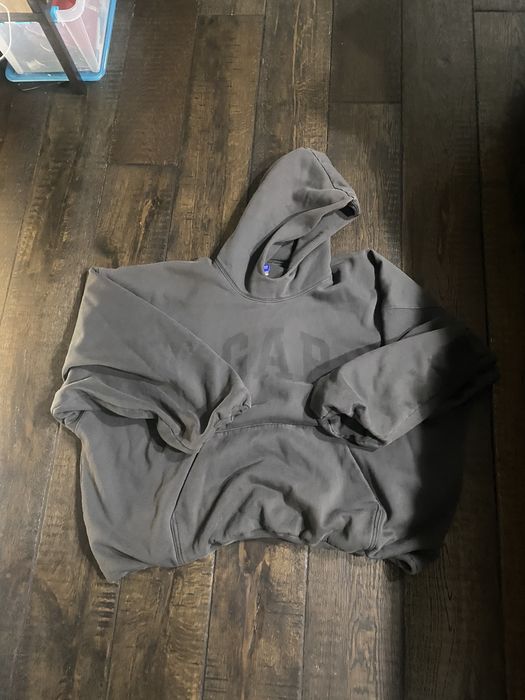 Gap Yeezy x GAP x Balenciaga dove hoodie washed black | Grailed