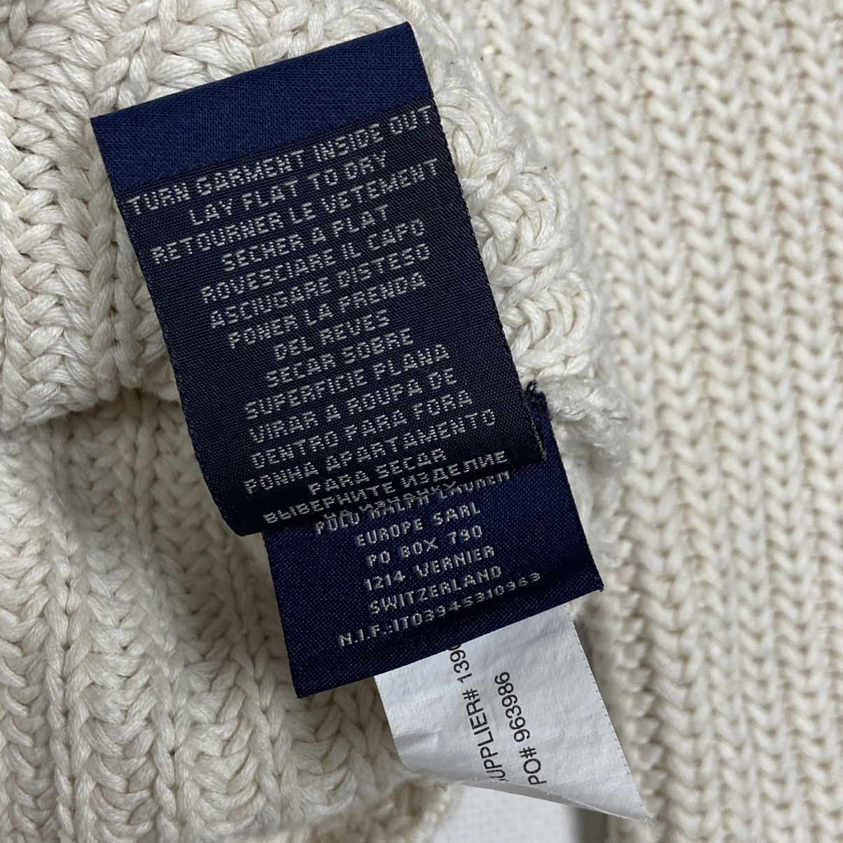 Ralph Lauren 1990s RALPH LAUREN ARCHIVE HEAVY KNITTED CARDIGAN - № 1101 Size US M / EU 48-50 / 2 - 12 Thumbnail