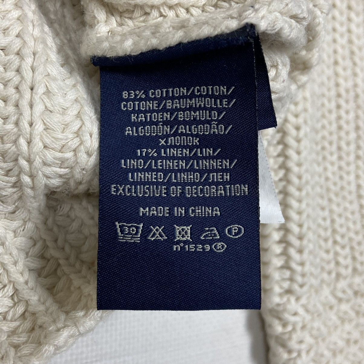 Ralph Lauren 1990s RALPH LAUREN ARCHIVE HEAVY KNITTED CARDIGAN - № 1101 Size US M / EU 48-50 / 2 - 11 Thumbnail