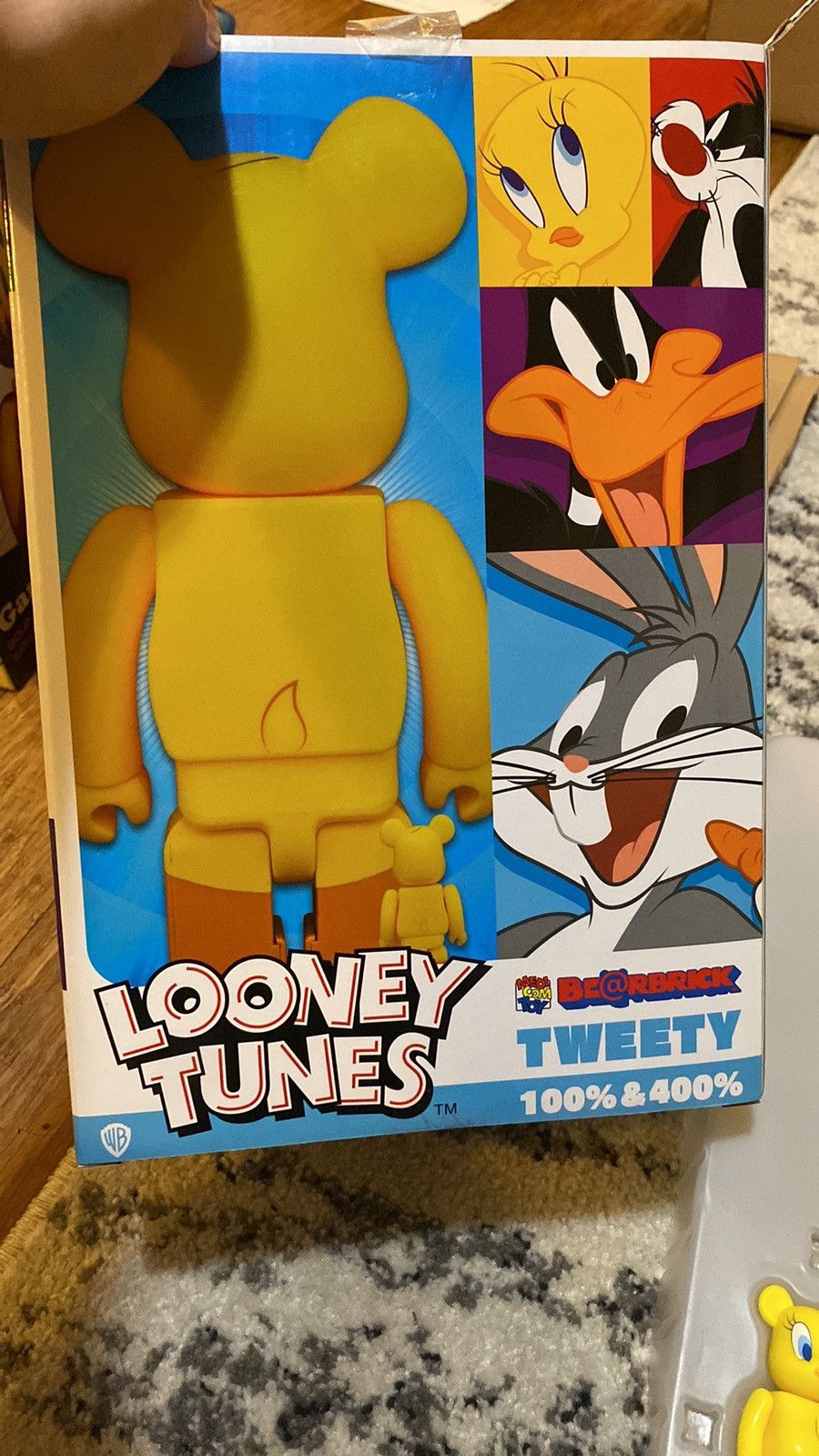 Medicom Toy BE@RBRICK Tweety 100% + 400% Printed PVC Figurine Set