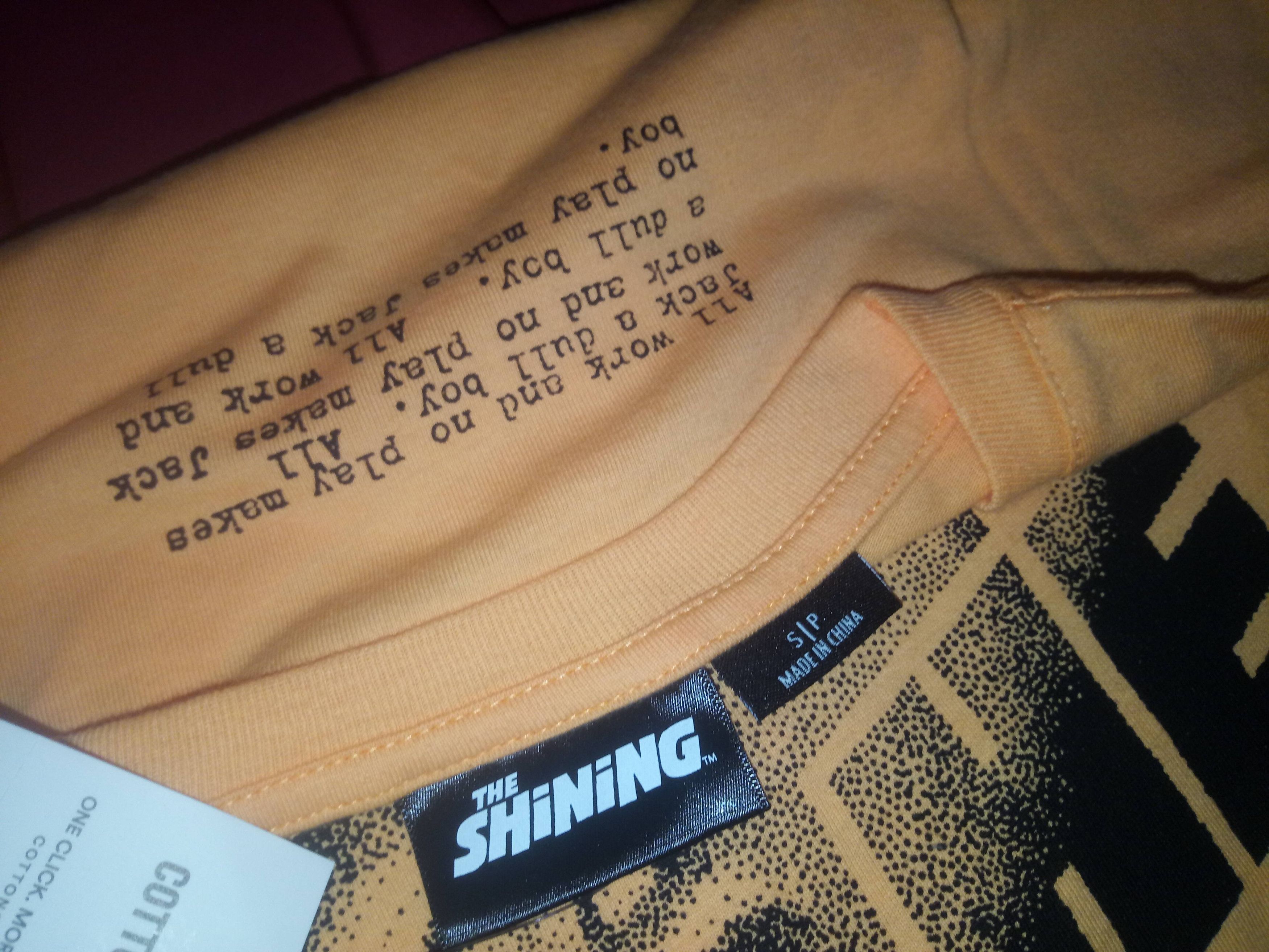Cotton On NEW The Shining movie cult classic horror tshirt Size US M / EU 48-50 / 2 - 3 Thumbnail