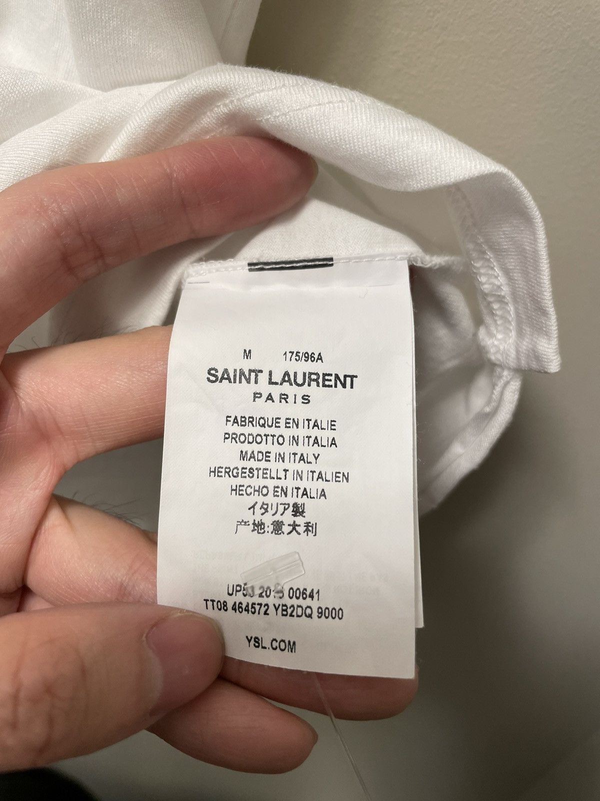 Saint Laurent Paris Saint Laurent Logo T Shirt Size US M / EU 48-50 / 2 - 3 Thumbnail