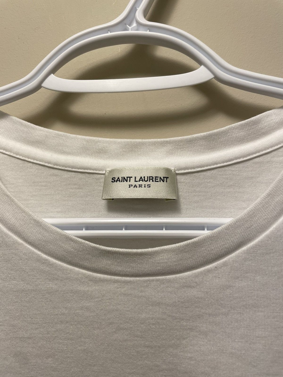 Saint Laurent Paris Saint Laurent Logo T Shirt Size US M / EU 48-50 / 2 - 2 Thumbnail