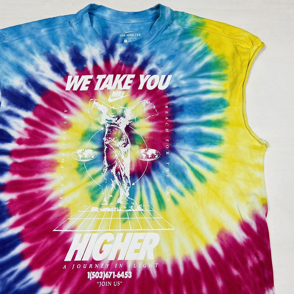 Nike WE TAKE YOU HIGHER - NIKE TIE DYE TANK TOP TEE - № 487 Size US L / EU 52-54 / 3 - 2 Thumbnail
