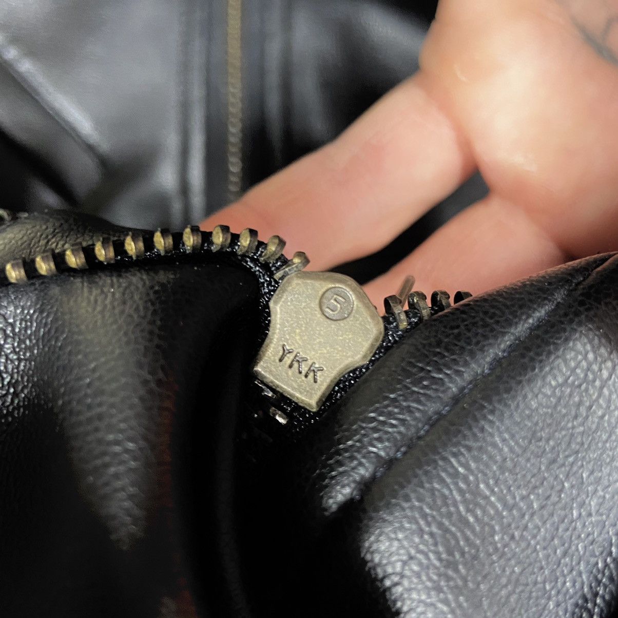 Vintage 1990s WALLSTREET RETRO BIKER SHERPA JACKET - № 2136 Size US M / EU 48-50 / 2 - 13 Thumbnail