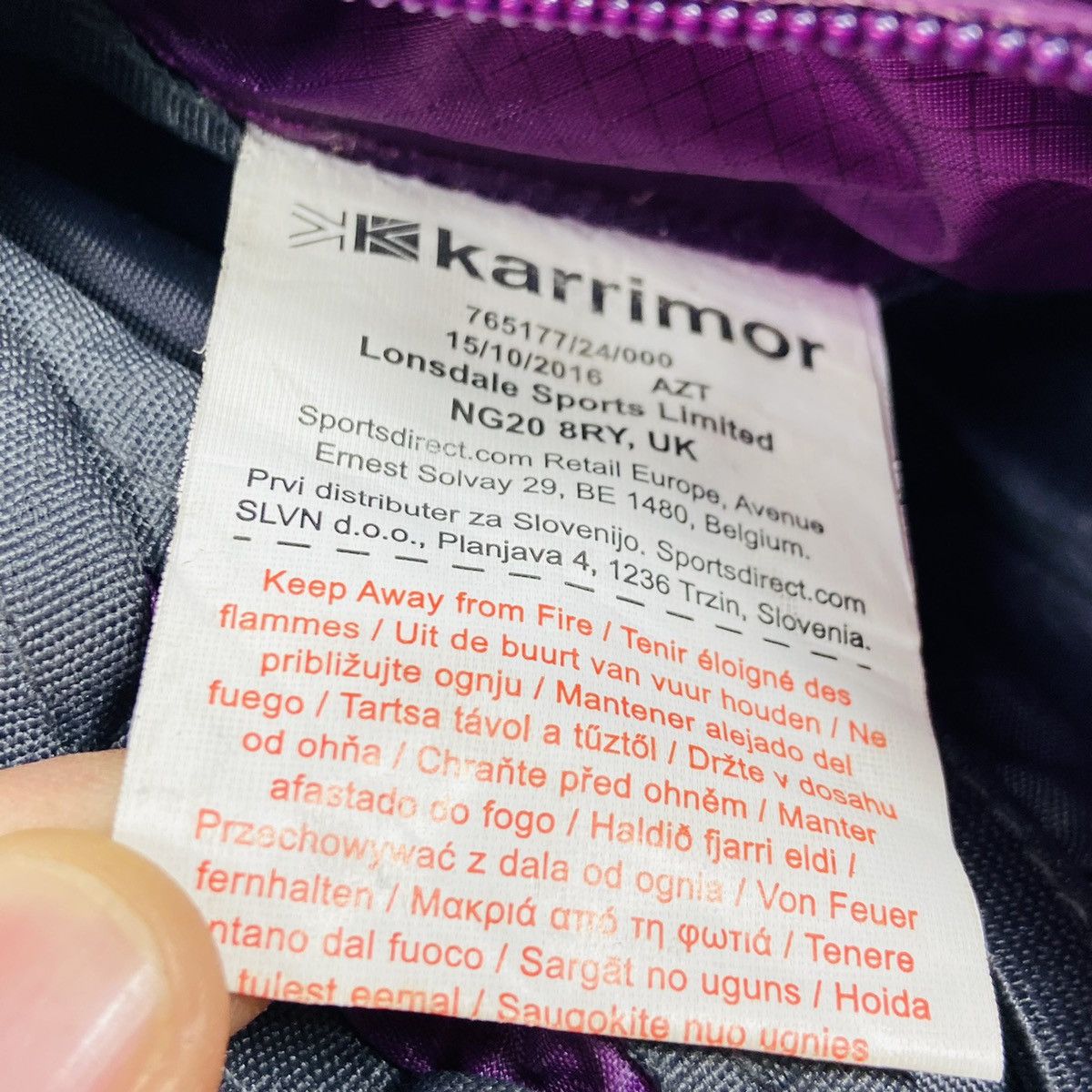 Karrimor KARRIMOR GORPCORE Y2K RUN CROSSBODY WATER BOTTLE BAG № 6036 Size ONE SIZE - 8 Thumbnail
