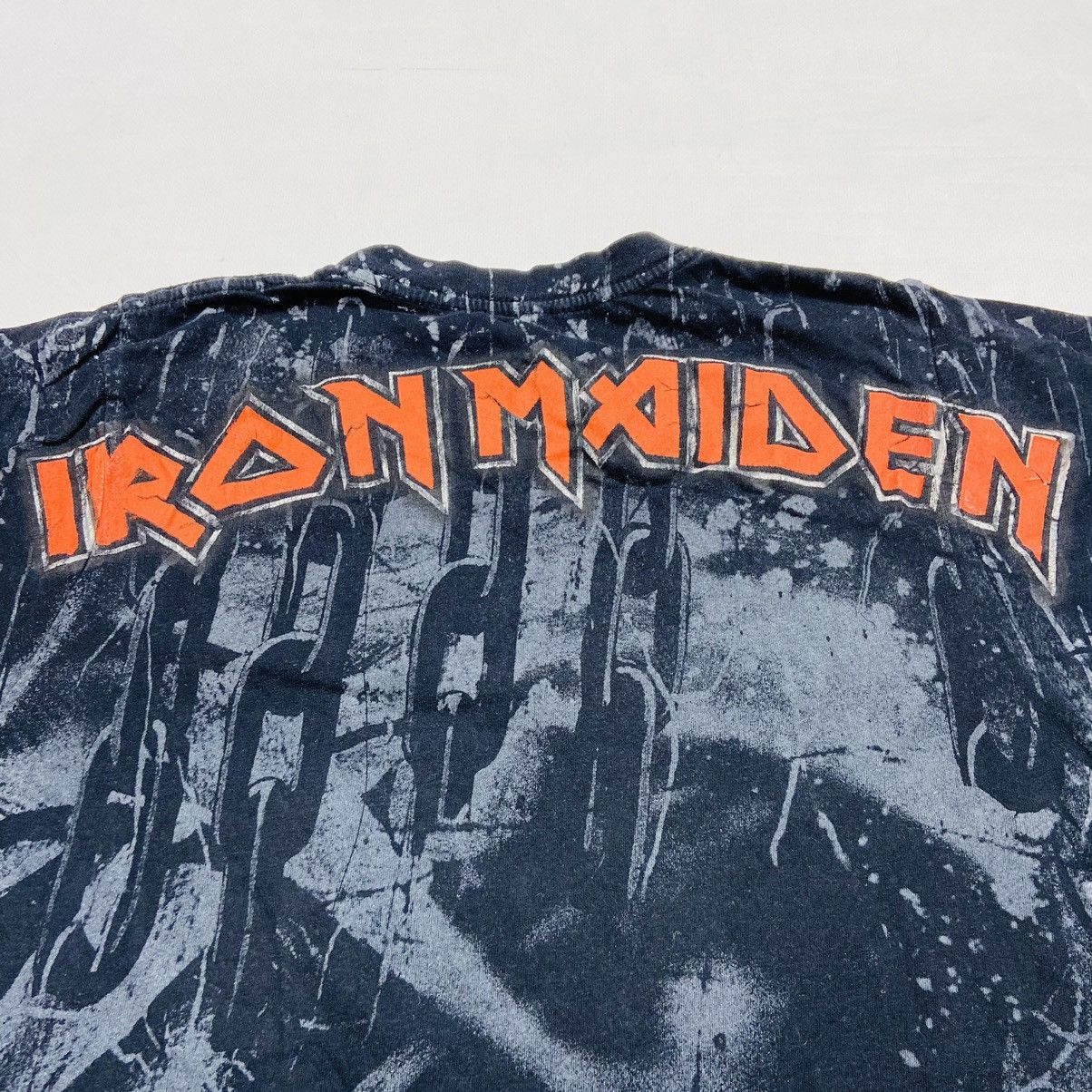 Iron Maiden Y2K IRON MAIDEN DISTRESSED RARE OVERPRINTED BOXY TEE - № 238 Size US S / EU 44-46 / 1 - 13 Thumbnail