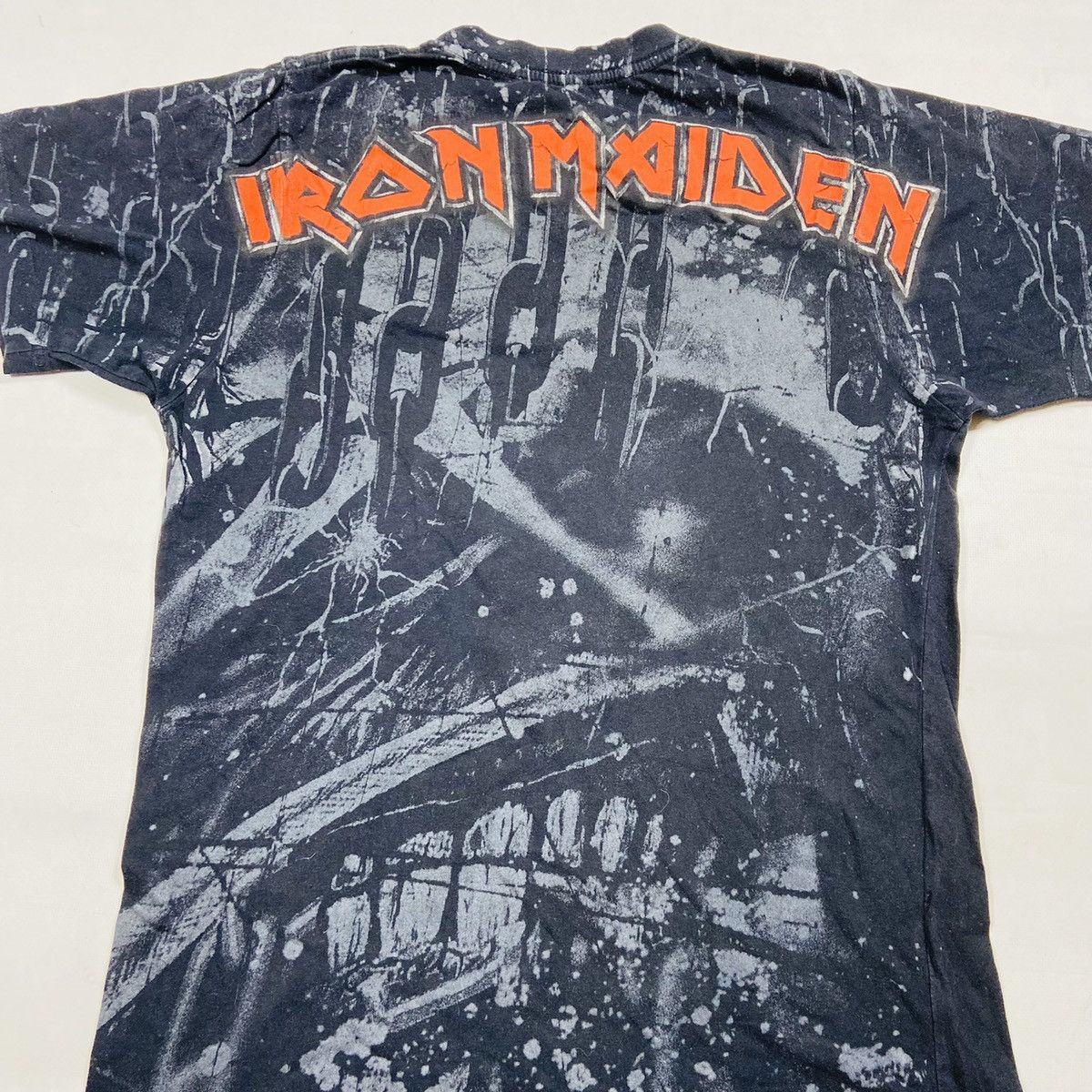 Iron Maiden Y2K IRON MAIDEN DISTRESSED RARE OVERPRINTED BOXY TEE - № 238 Size US S / EU 44-46 / 1 - 12 Thumbnail