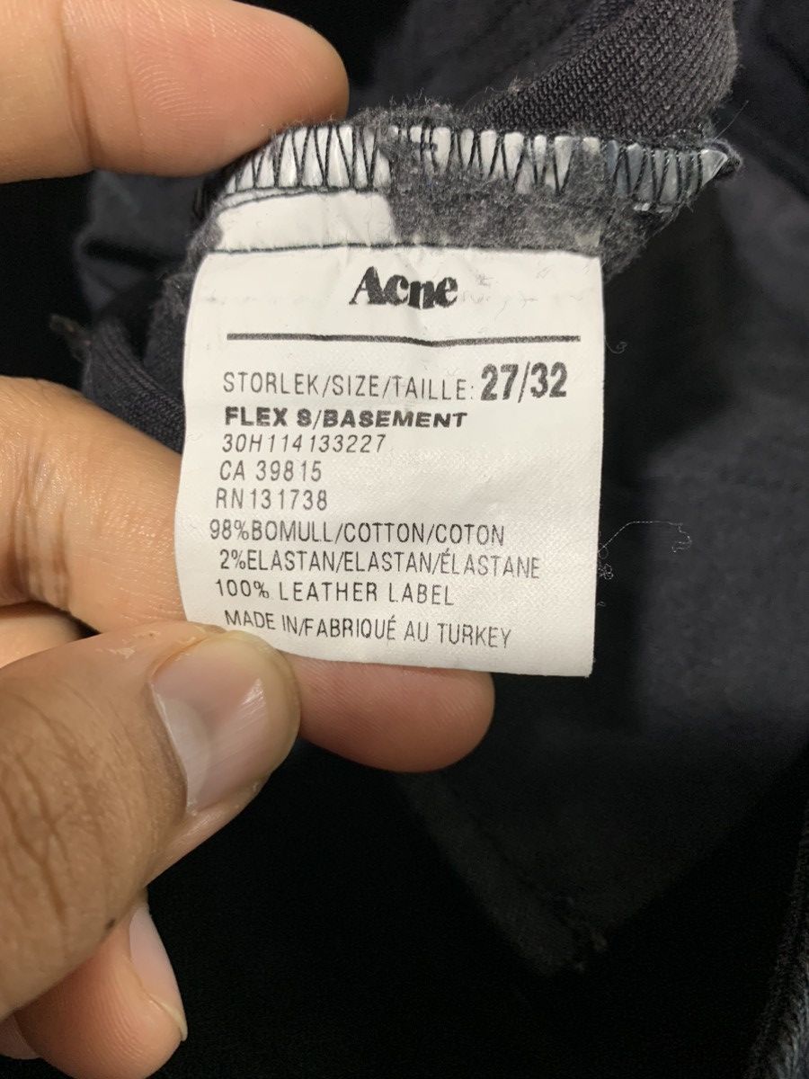 Acne Studios × Designer Acne Flex s / basement 27/32 skinny Size 30" / US 8 / IT 44 - 6 Thumbnail