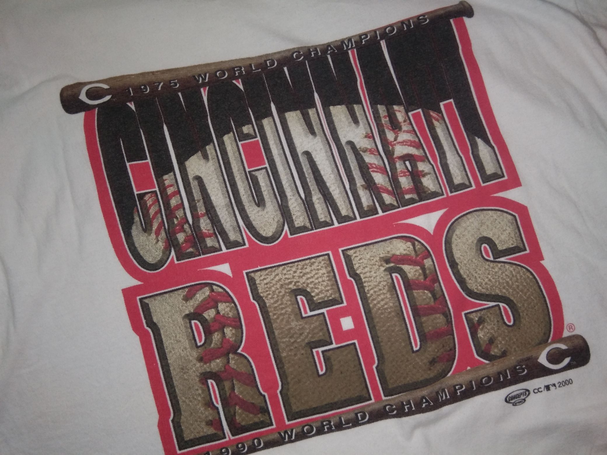 MLB VTG 2000s MLB Cincinnati Reds 1975/1990 World Championship Size US XL / EU 56 / 4 - 1 Thumbnail
