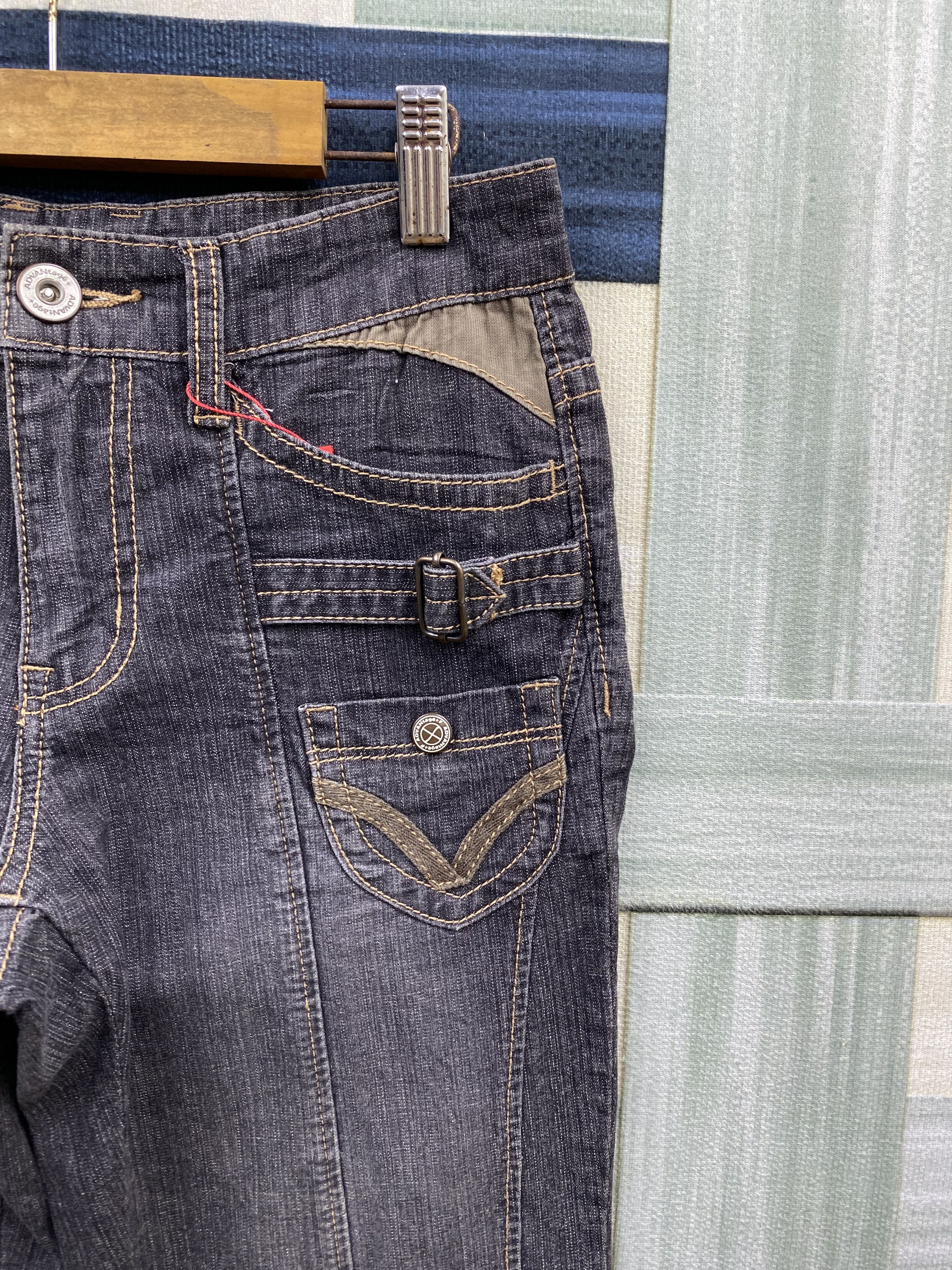 Japanese Brand × Vintage Japanese Brand Advantage+ Wide Leg Jean Size 27" / US 4 / IT 40 - 4 Thumbnail