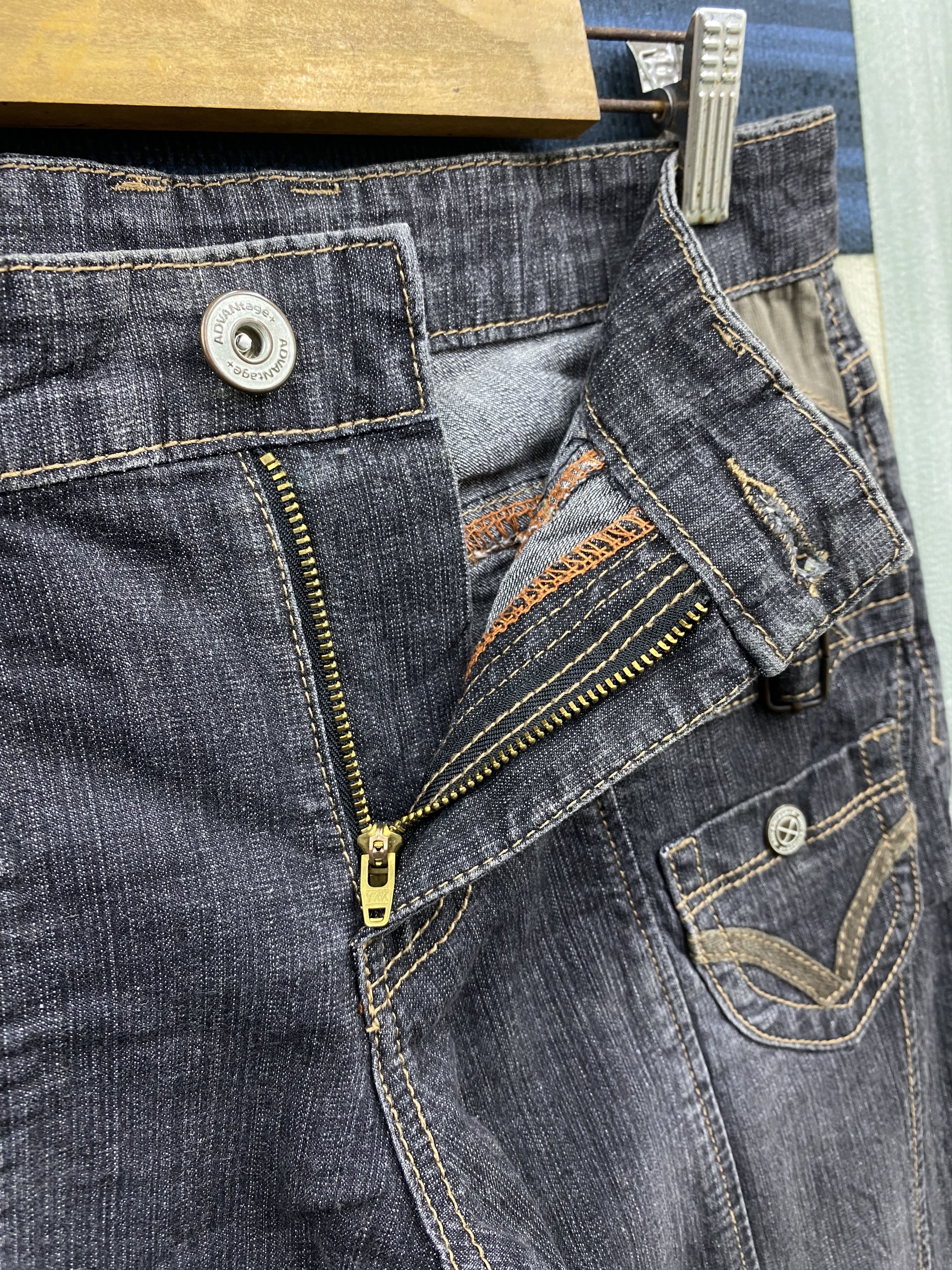 Japanese Brand × Vintage Japanese Brand Advantage+ Wide Leg Jean Size 27" / US 4 / IT 40 - 7 Thumbnail