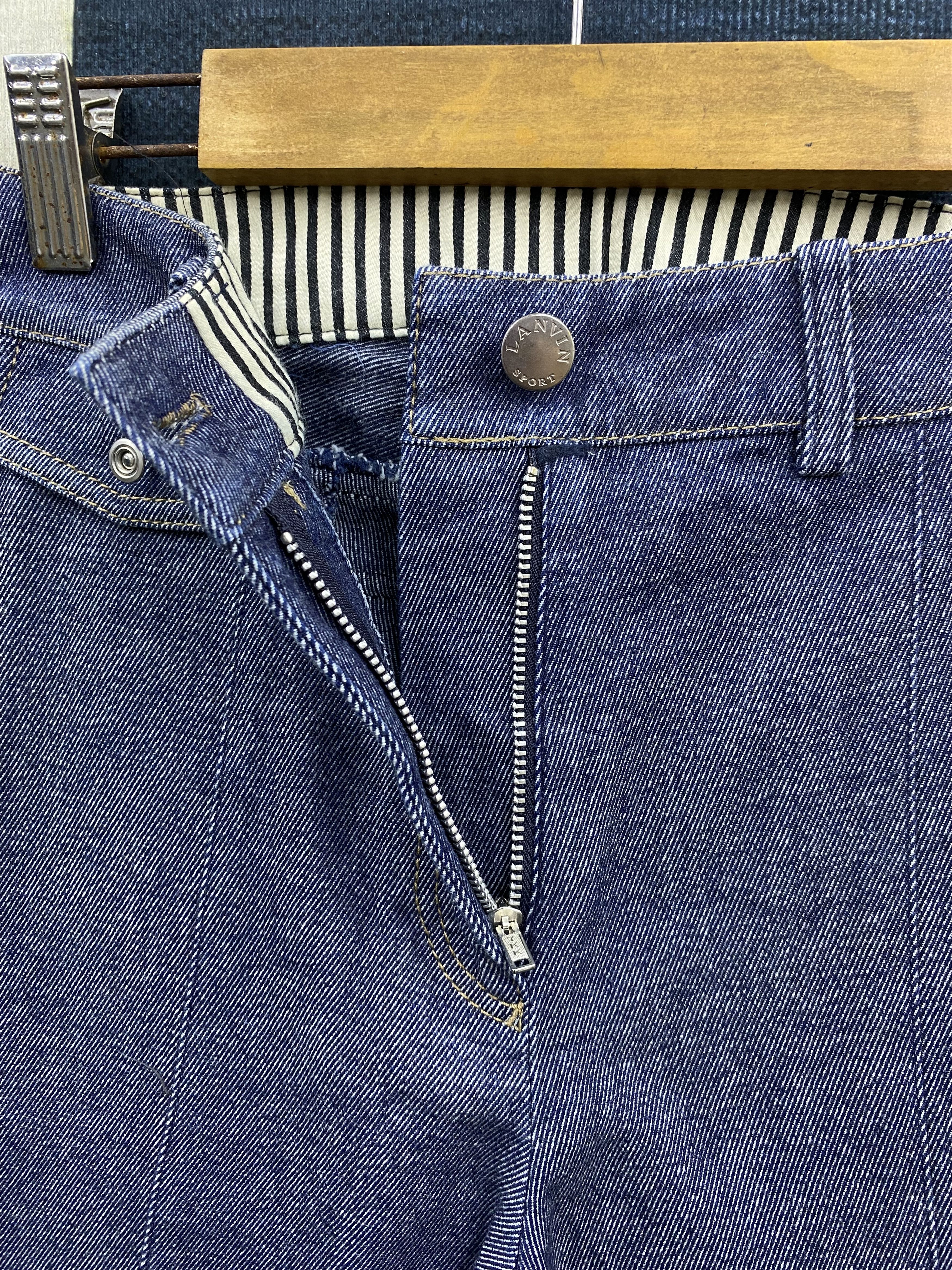 Lanvin Lanvin Sport Wide Boot Cut Denim Pant Size 26" / US 2 / IT 38 - 12 Thumbnail