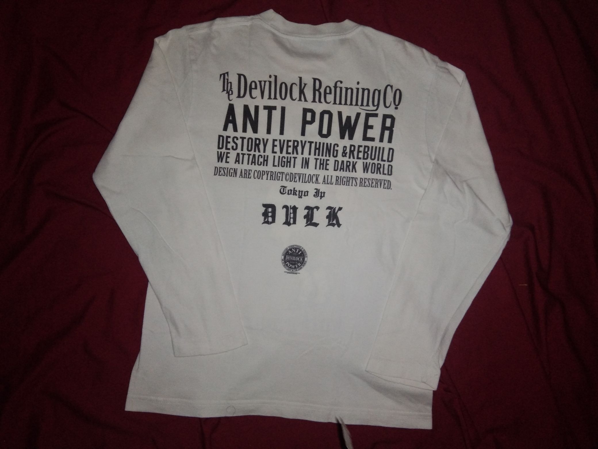 Devilock VTG 2000s Devilock Anti Power L/S tshirt japanese brand Size US S / EU 44-46 / 1 - 3 Thumbnail
