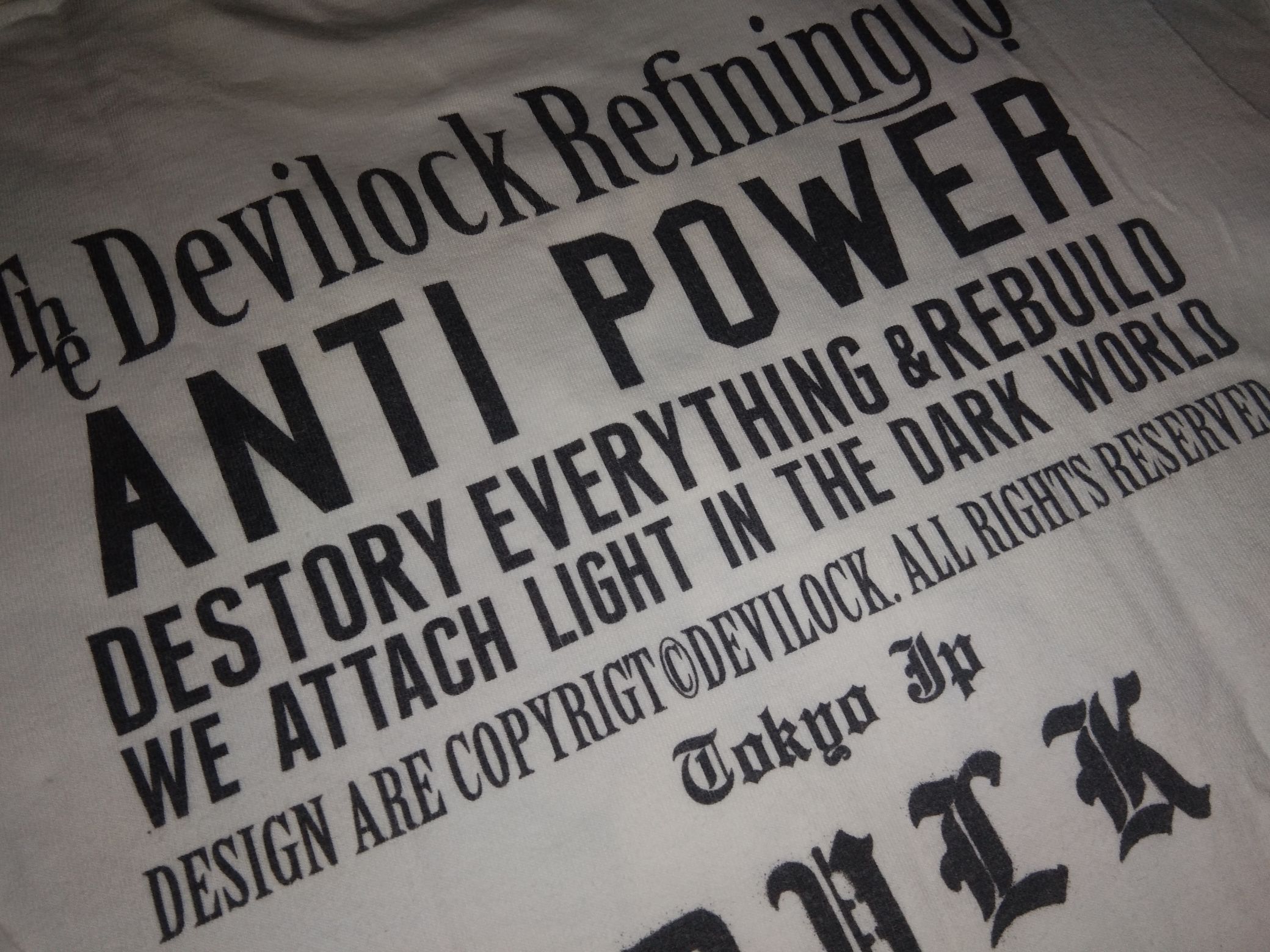 Devilock VTG 2000s Devilock Anti Power L/S tshirt japanese brand Size US S / EU 44-46 / 1 - 4 Thumbnail