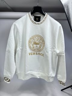 Kith x Versace Monogram Tricot Crewneck Black Men's - SS19 - US