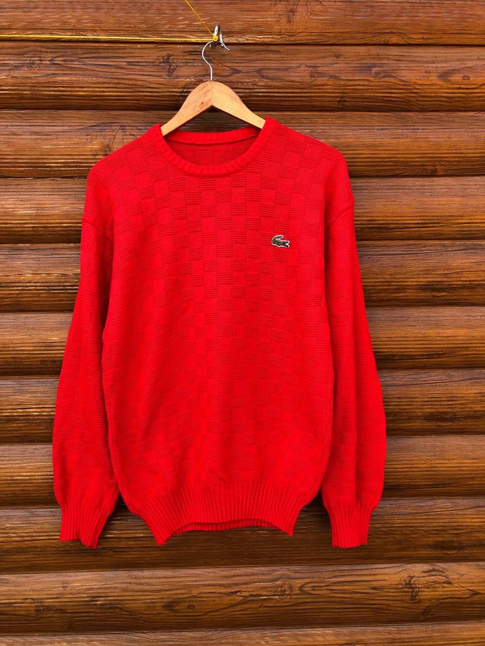 Lacoste × Vintage Vintage LACOSTE Sweater Knitted 80s Size US L / EU 52-54 / 3 - 1 Thumbnail