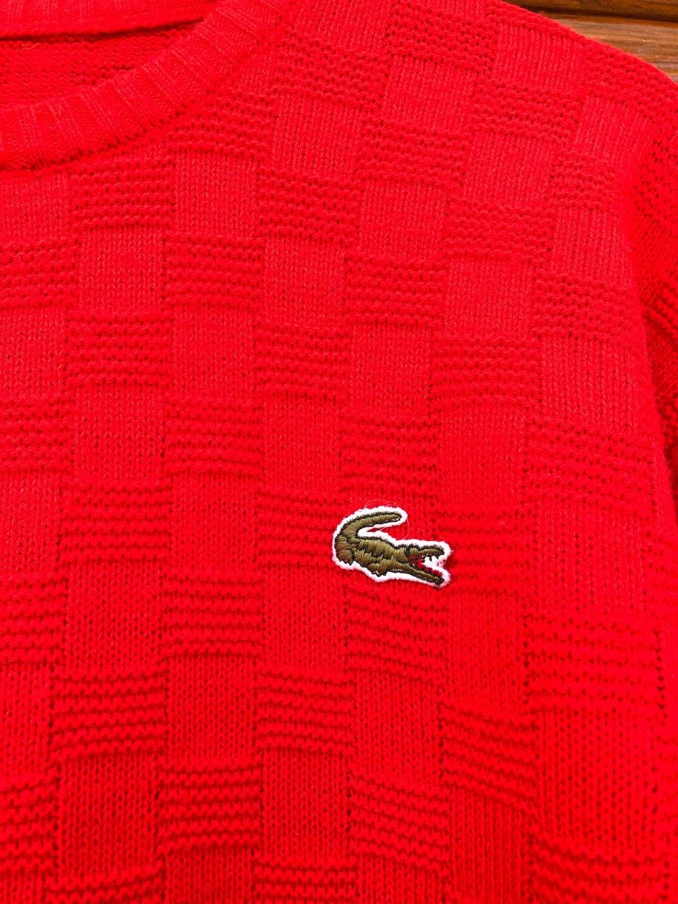 Lacoste × Vintage Vintage LACOSTE Sweater Knitted 80s Size US L / EU 52-54 / 3 - 4 Thumbnail
