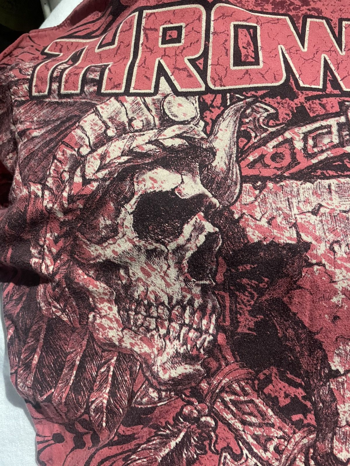 Affliction × Vintage Full Print Native Skulls And Dreamcatcher ThrowdownTee Size US M / EU 48-50 / 2 - 3 Thumbnail