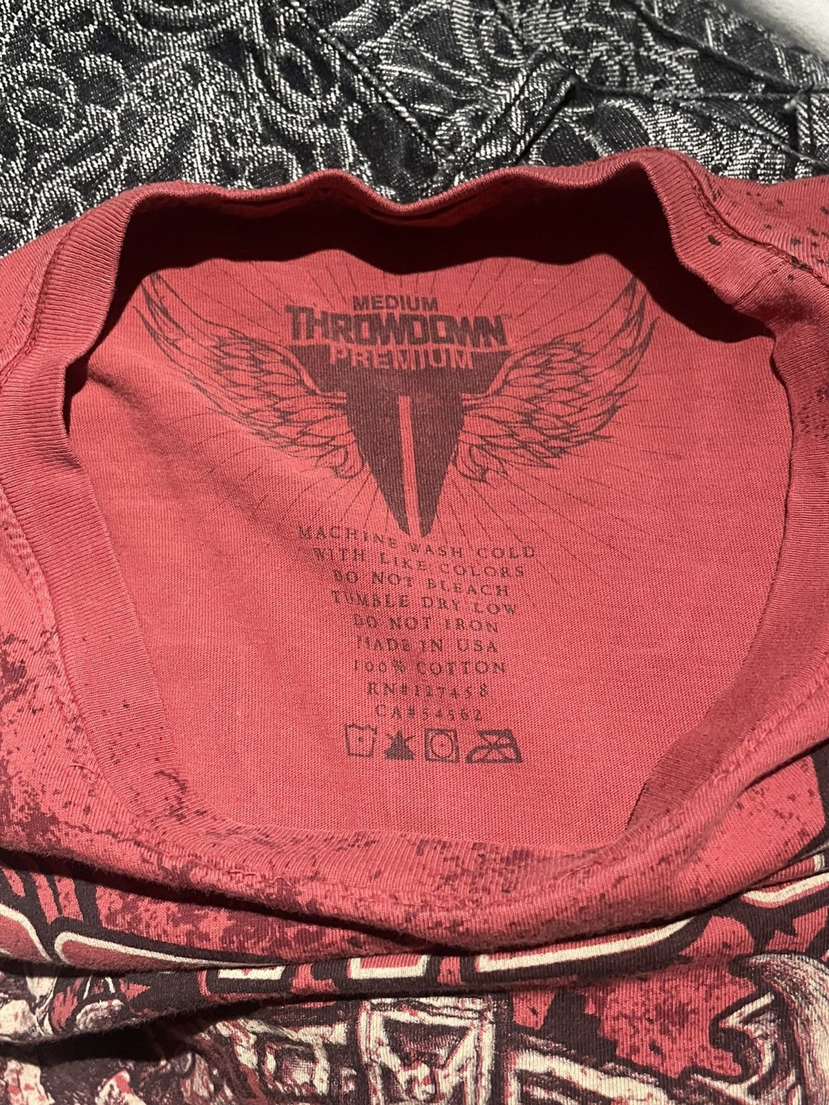 Affliction × Vintage Full Print Native Skulls And Dreamcatcher ThrowdownTee Size US M / EU 48-50 / 2 - 5 Thumbnail