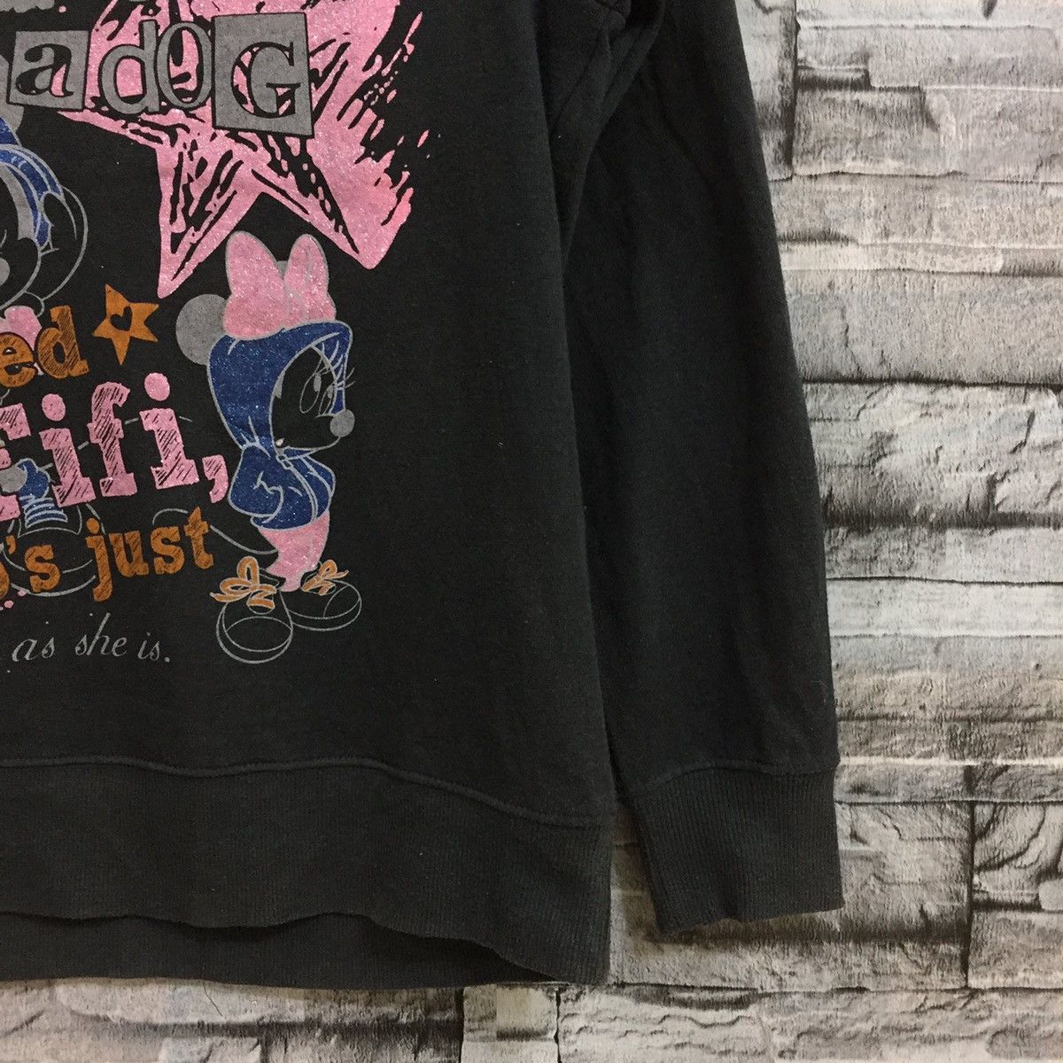 Mickey Mouse MINNIE MOUSE sweatshirt big logo cartoon Size L Size L / US 10 / IT 46 - 6 Thumbnail
