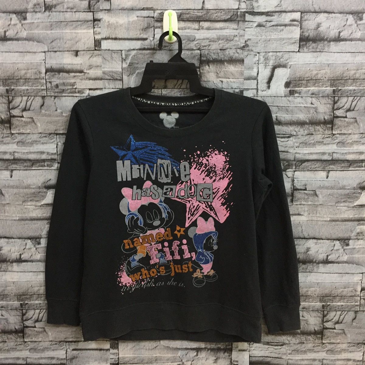 Mickey Mouse MINNIE MOUSE sweatshirt big logo cartoon Size L Size L / US 10 / IT 46 - 2 Thumbnail