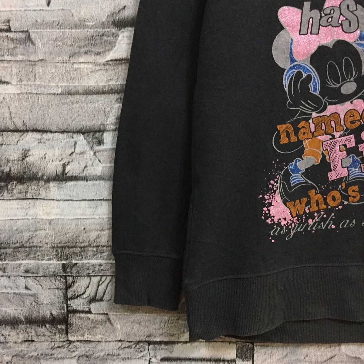 Mickey Mouse MINNIE MOUSE sweatshirt big logo cartoon Size L Size L / US 10 / IT 46 - 5 Thumbnail