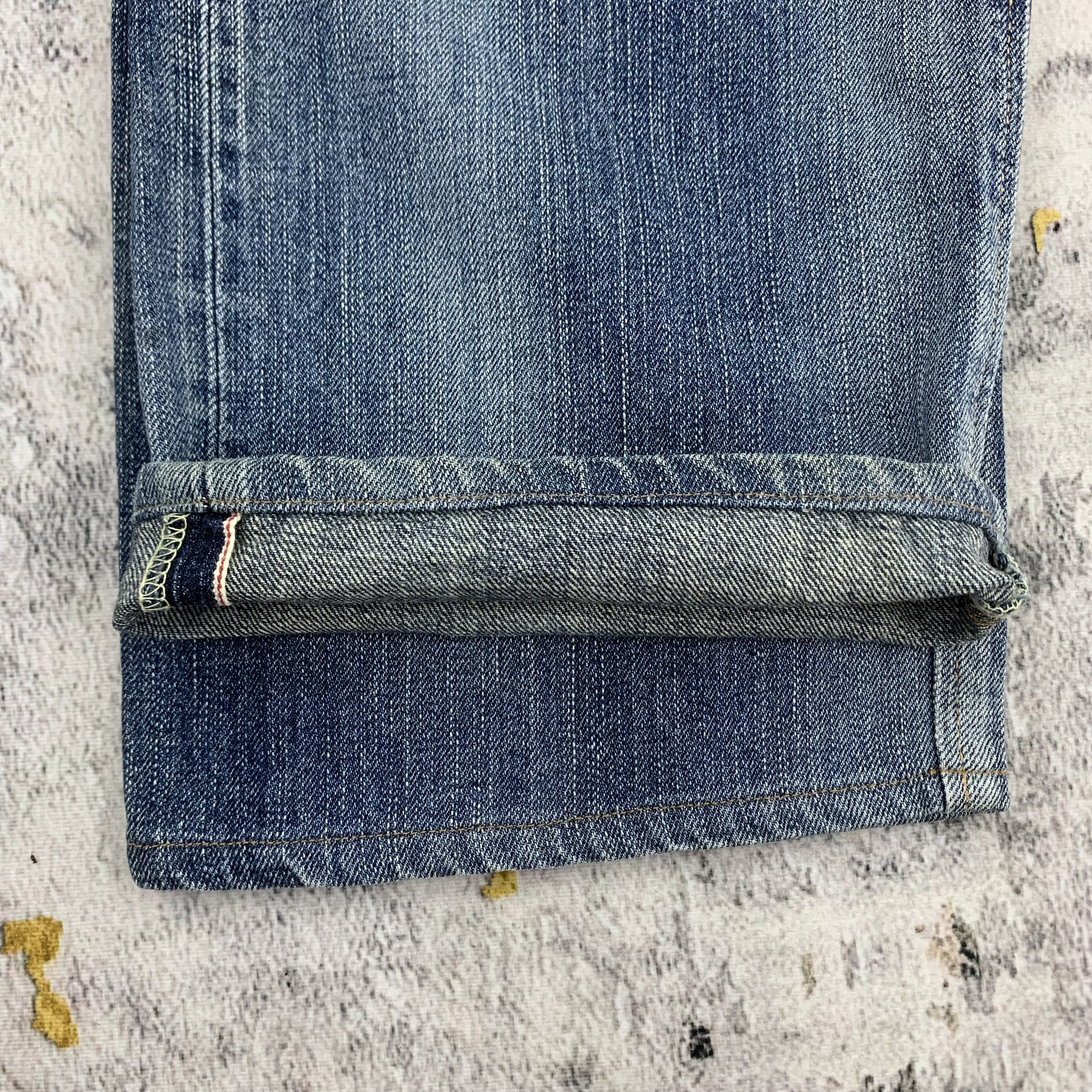 Edwin Distressed Edwin 505 Jeans Blue Denim Selvedge Size US 32 / EU 48 - 7 Thumbnail