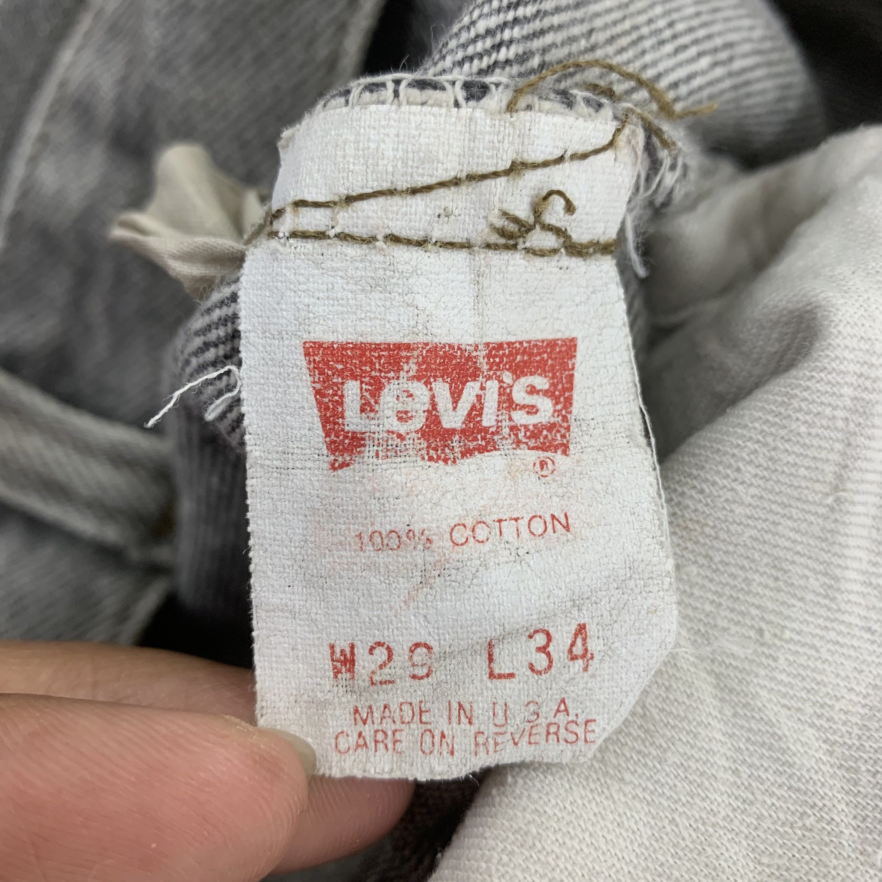 Levi's Black Faded Jeans Levi's 501 Distressed Denim Size US 28 / EU 44 - 8 Thumbnail