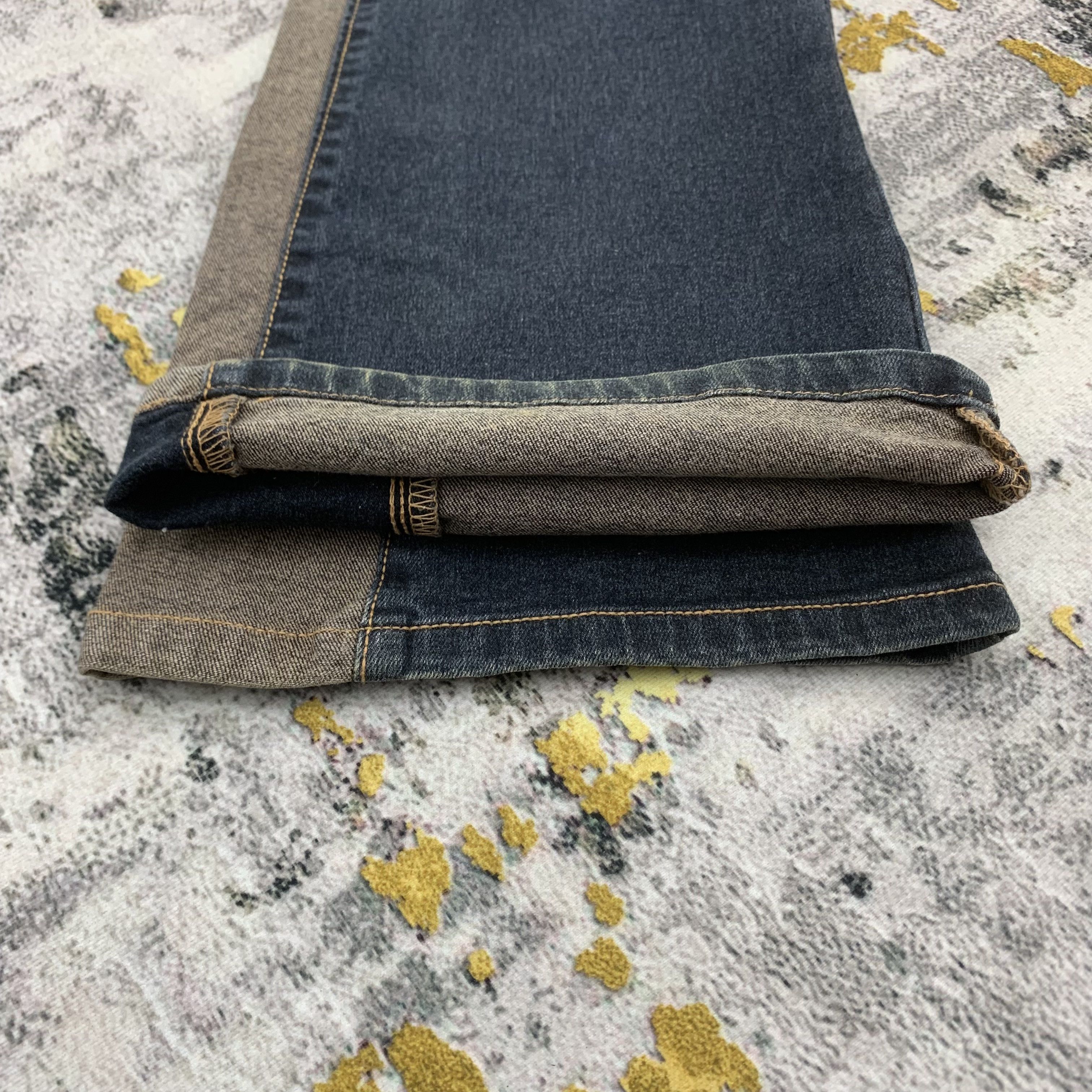 Japanese Brand Flared Denim Max Blue Two Tone Color Pants Size US 26 / EU 42 - 8 Thumbnail