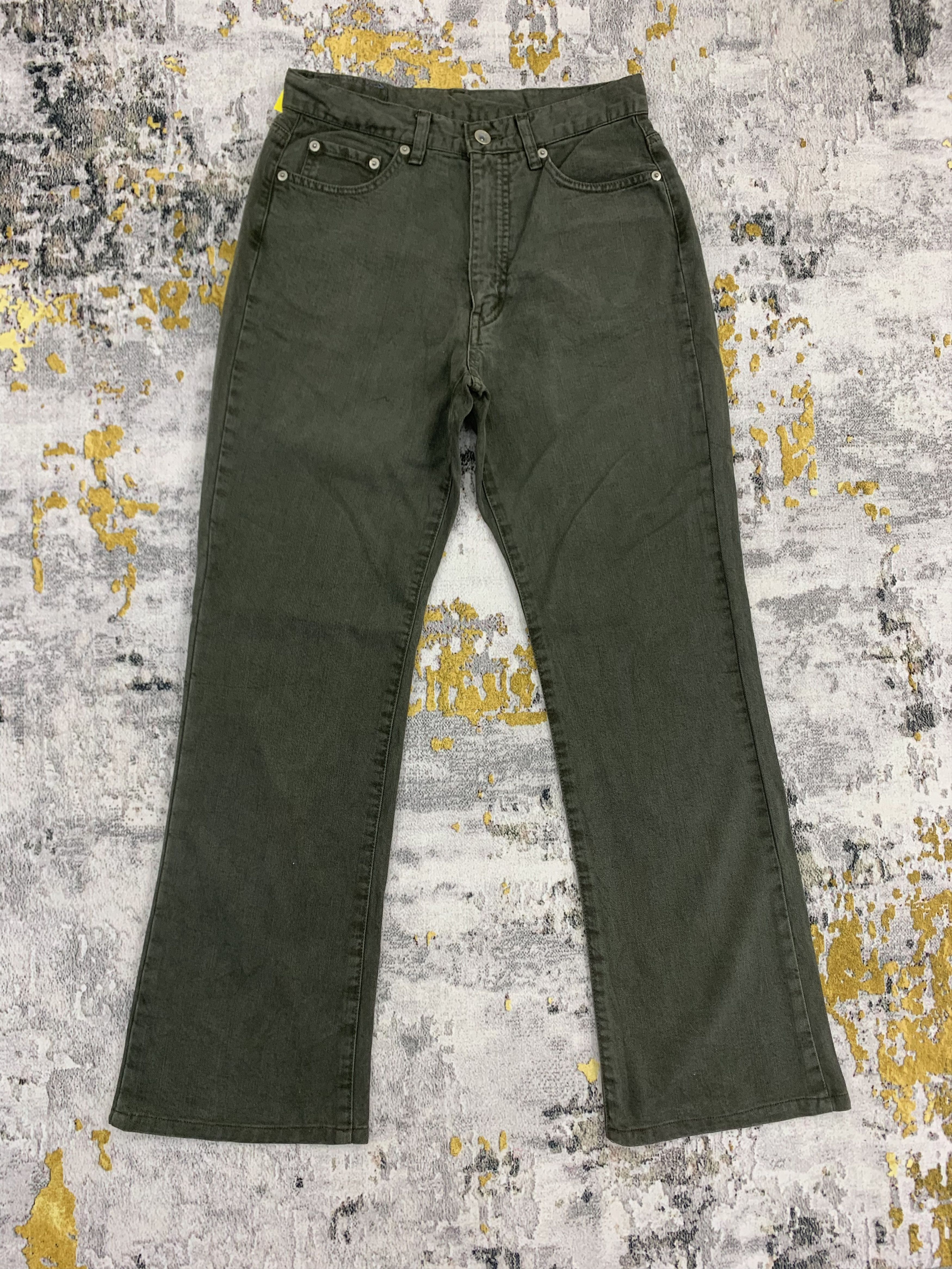 Japanese Brand Flared Black Denim Sweet Camel Pants Size US 26 / EU 42 - 1 Thumbnail