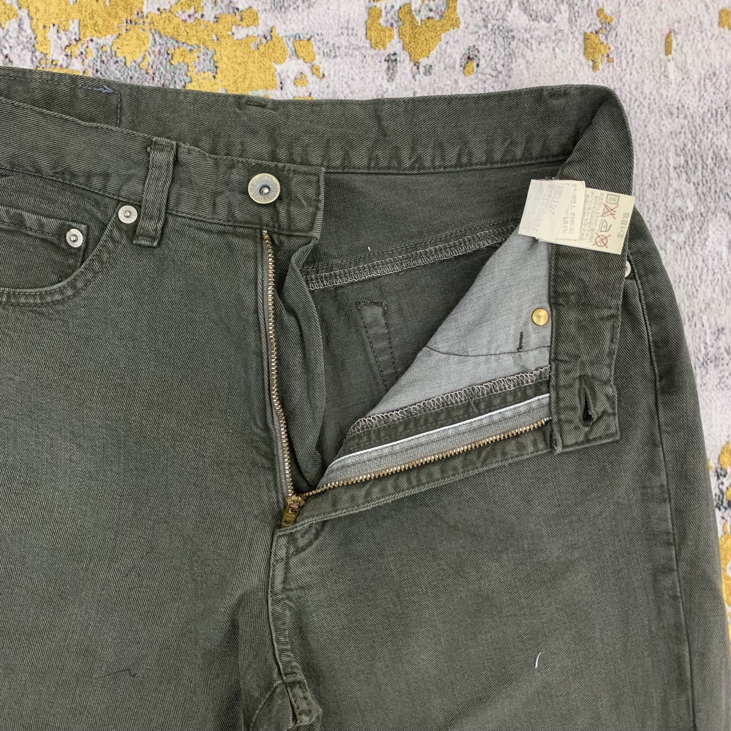 Japanese Brand Flared Black Denim Sweet Camel Pants Size US 26 / EU 42 - 3 Thumbnail