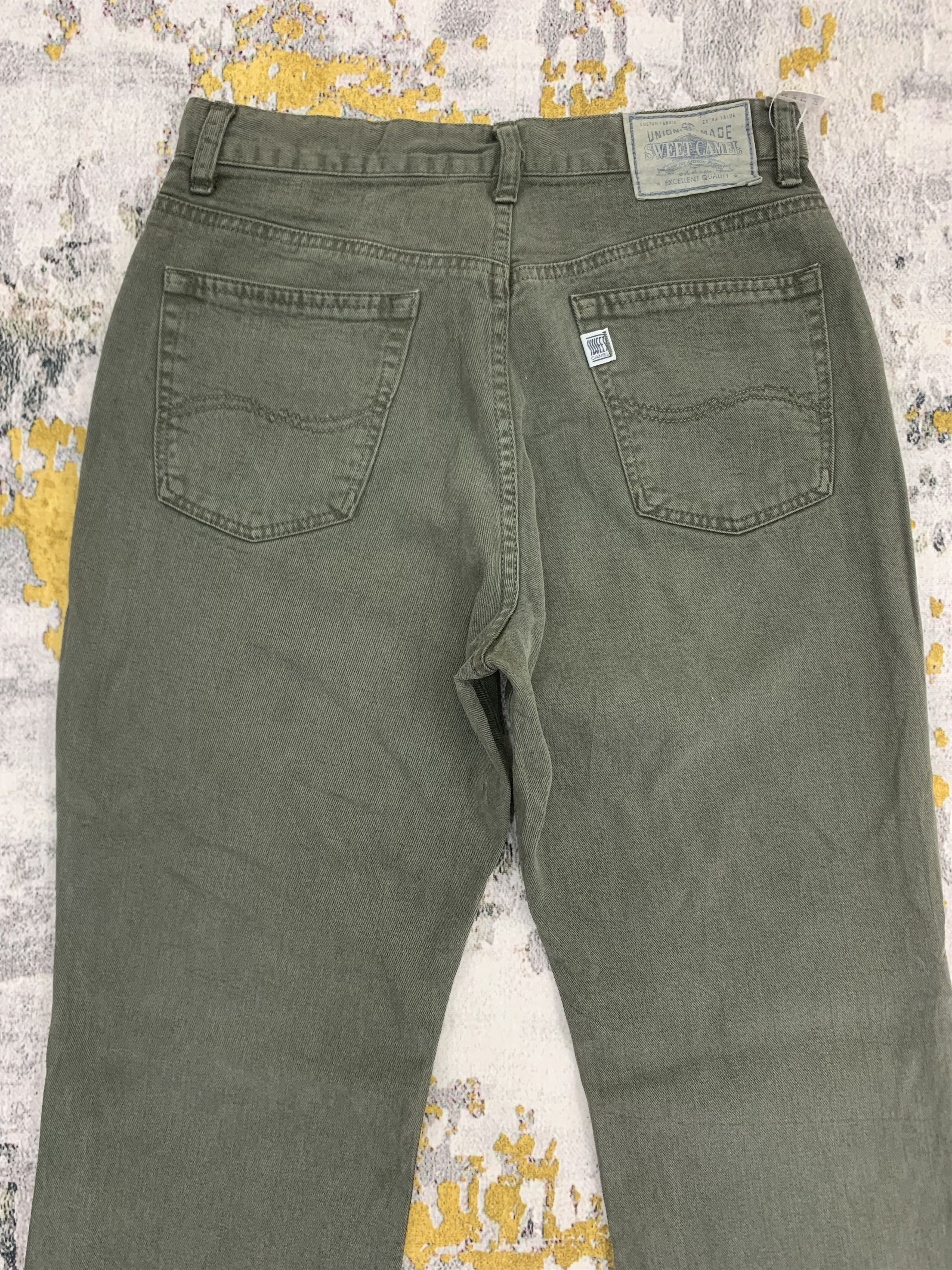 Japanese Brand Flared Black Denim Sweet Camel Pants Size US 26 / EU 42 - 5 Thumbnail