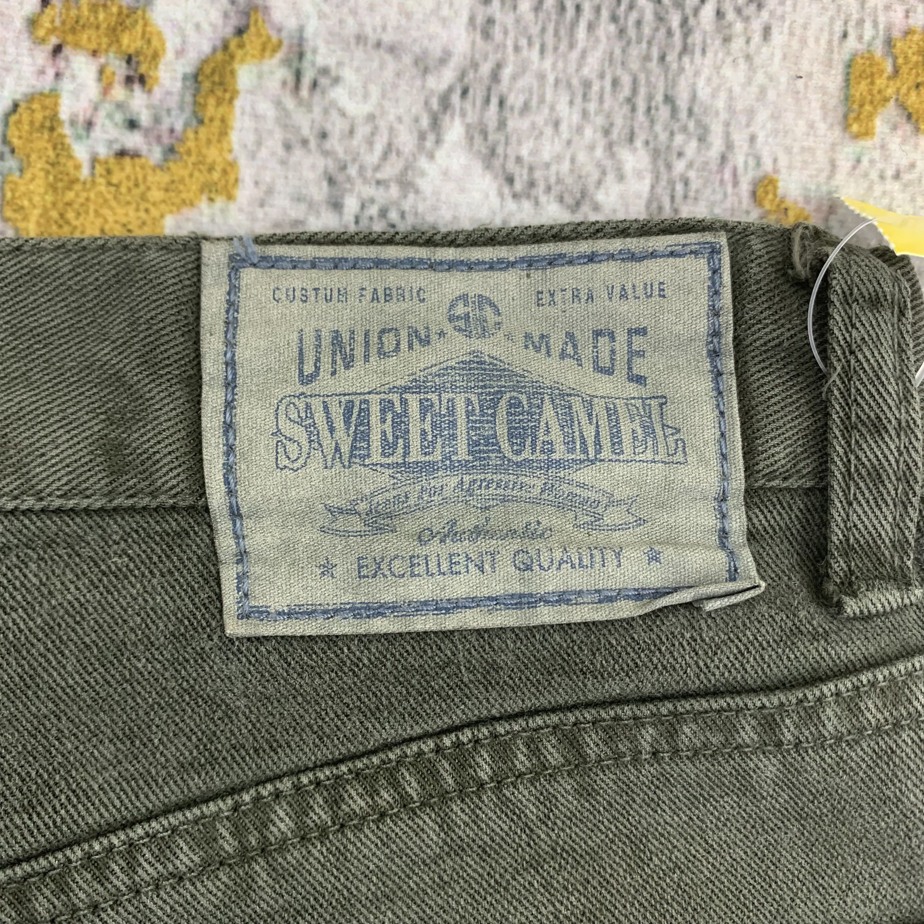 Japanese Brand Flared Black Denim Sweet Camel Pants Size US 26 / EU 42 - 6 Thumbnail