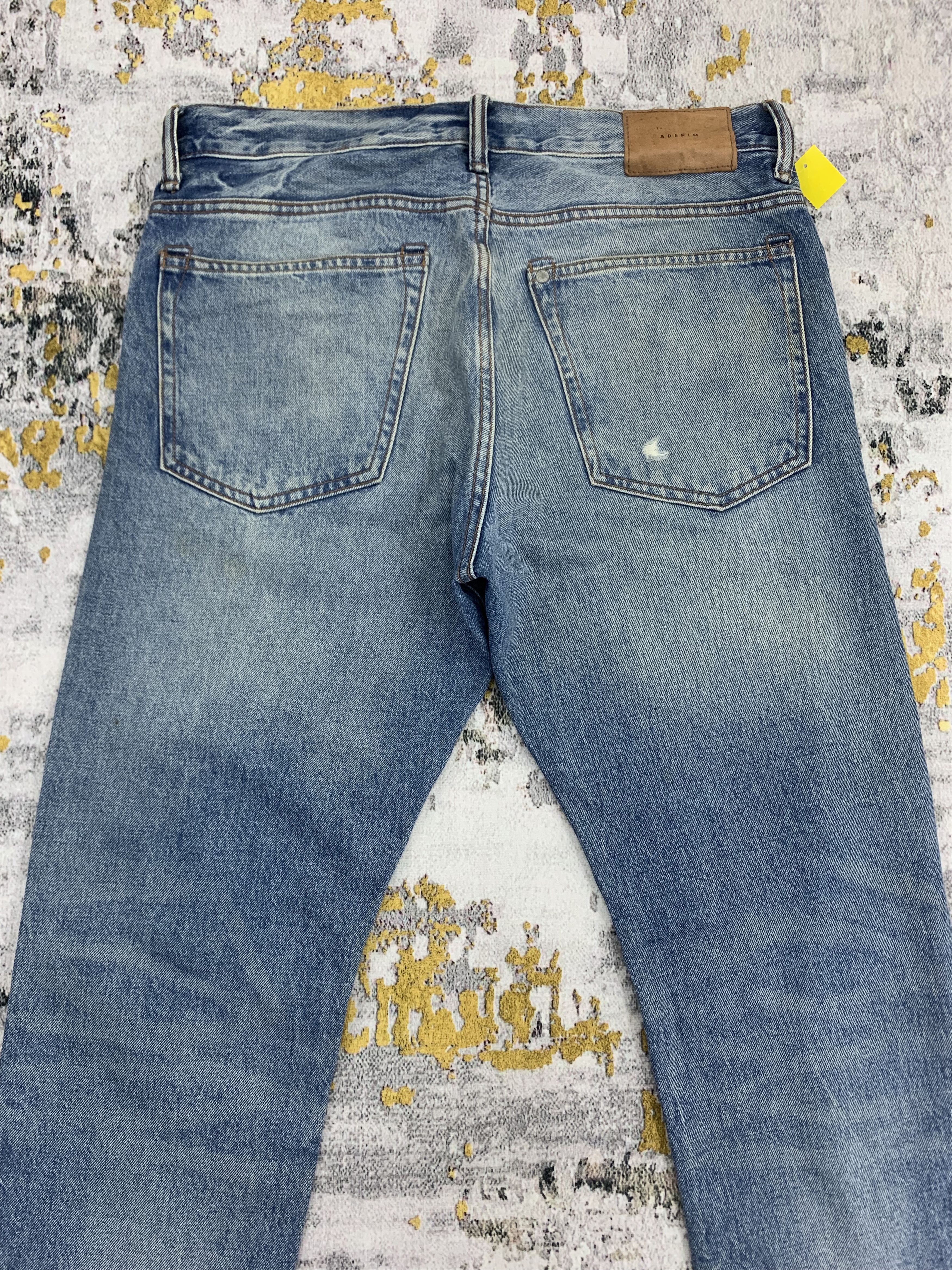 Japanese Brand Distressed Denim Blue Jeans Ripped Pants Size US 34 / EU 50 - 6 Thumbnail