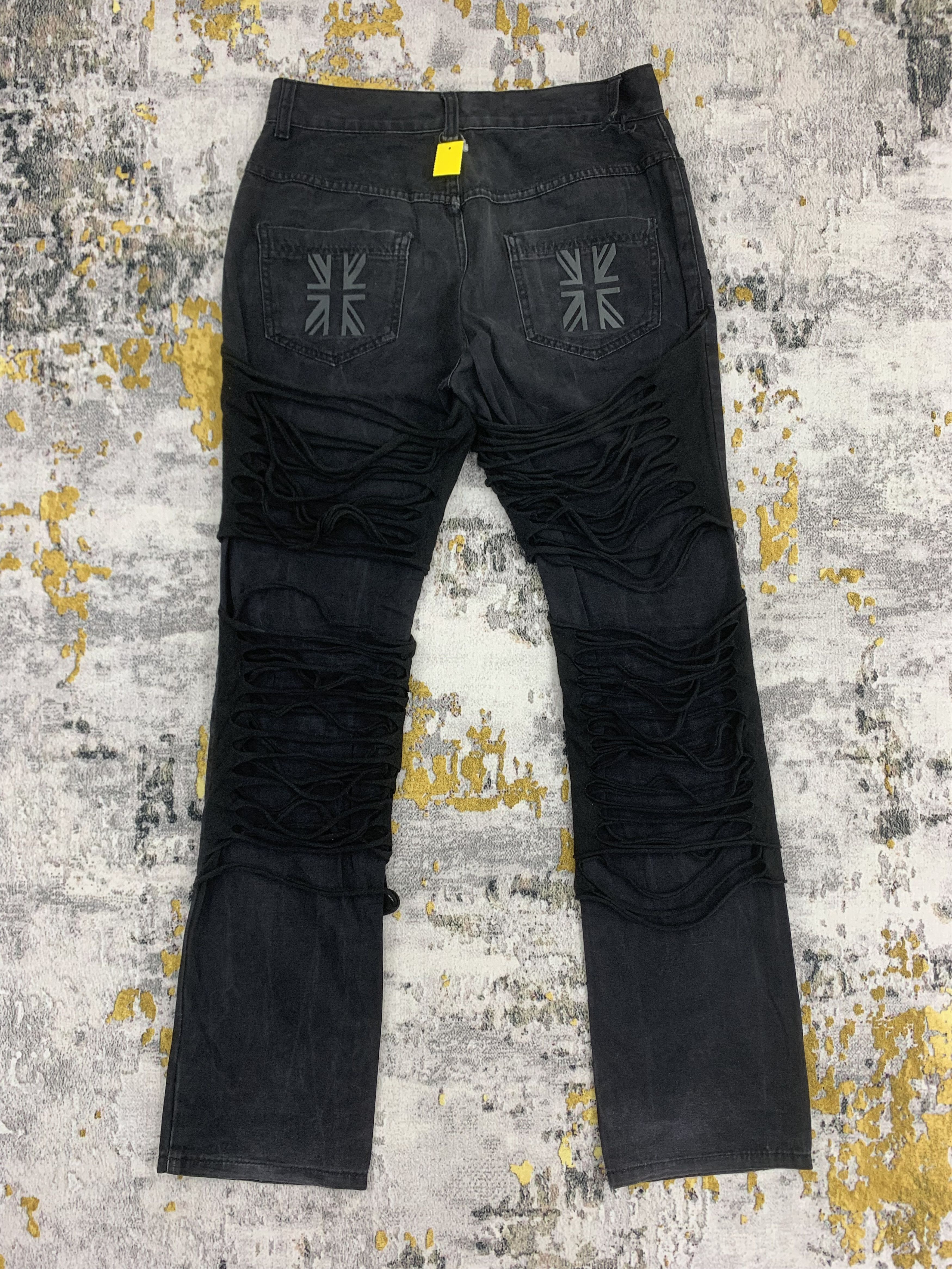 Japanese Brand Bondage Bush Pants Black Plaid Multipocket Size US 28 / EU 44 - 2 Thumbnail