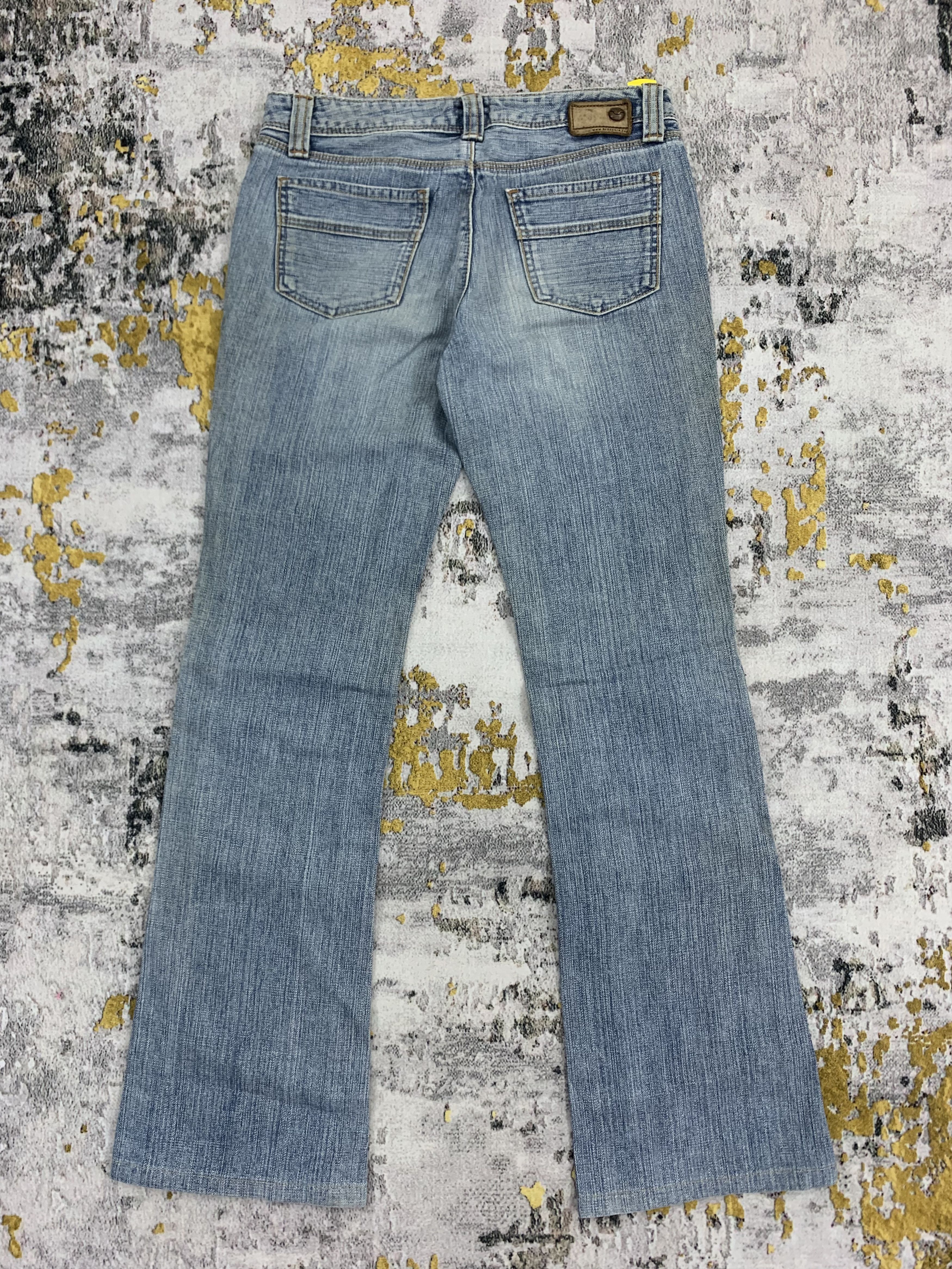 Japanese Brand Flared Denim Brappers Blue Jeans Distressed Size US 29 - 5 Thumbnail
