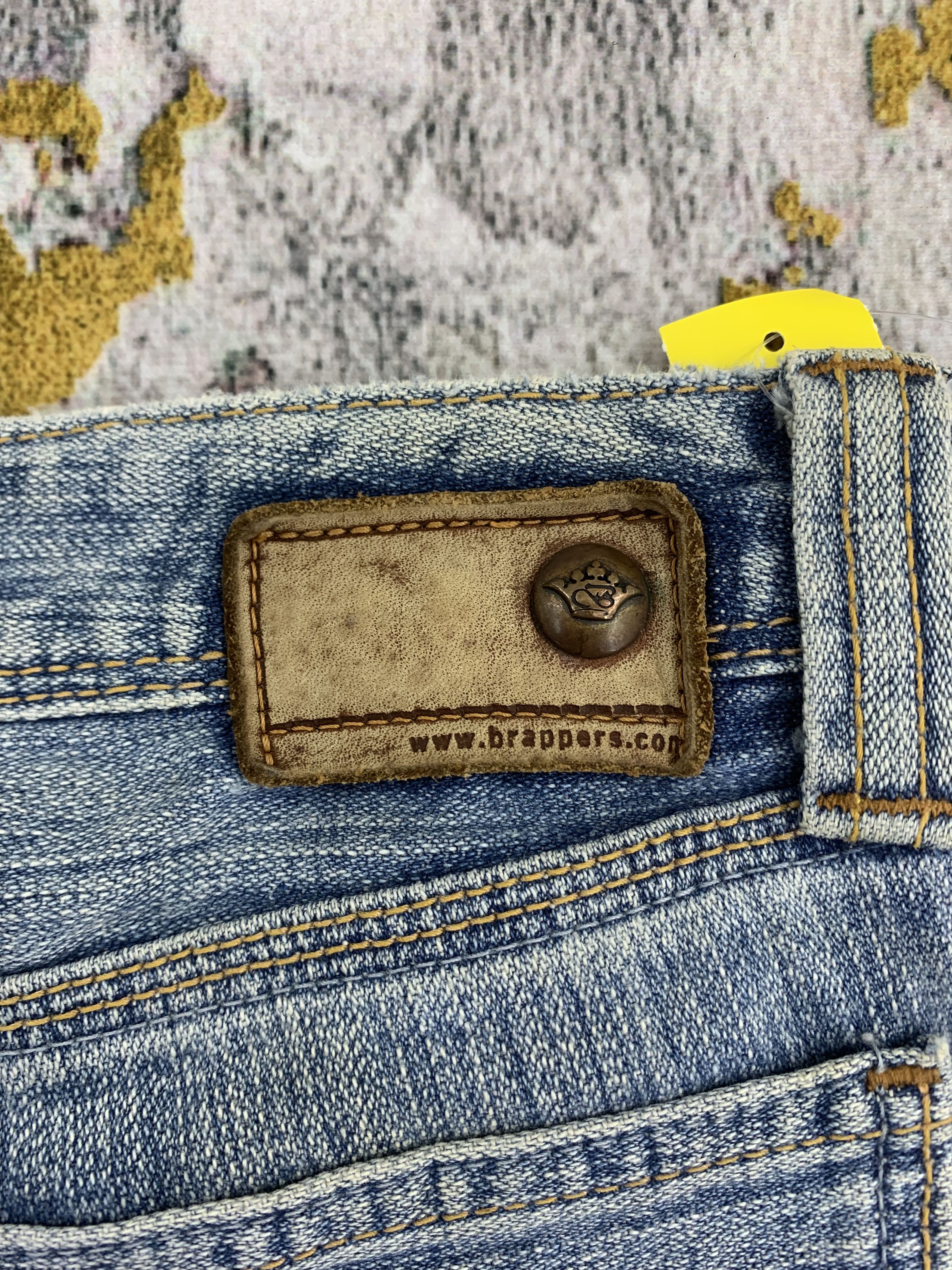 Japanese Brand Flared Denim Brappers Blue Jeans Distressed Size US 29 - 7 Thumbnail