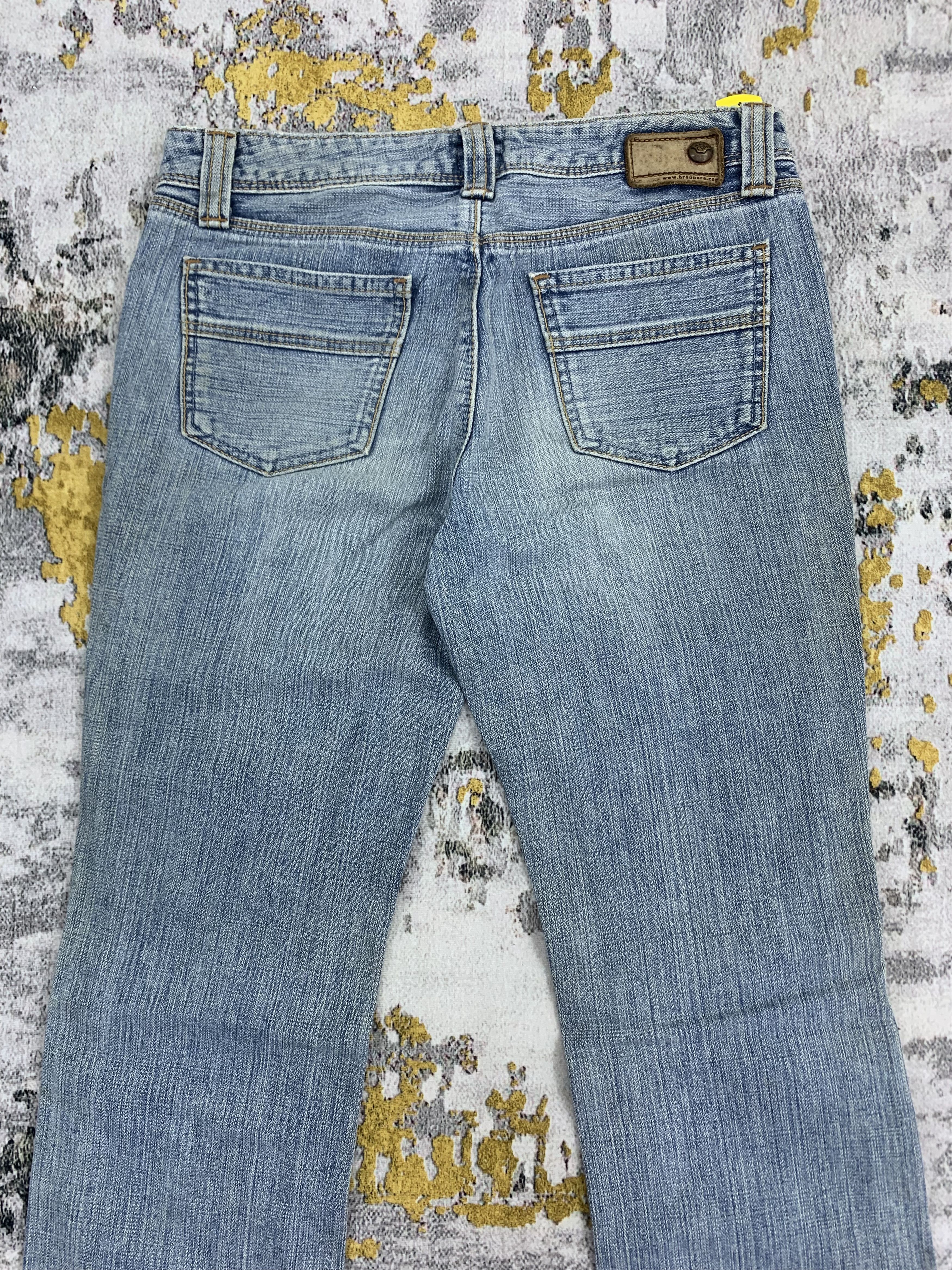Japanese Brand Flared Denim Brappers Blue Jeans Distressed Size US 29 - 6 Thumbnail
