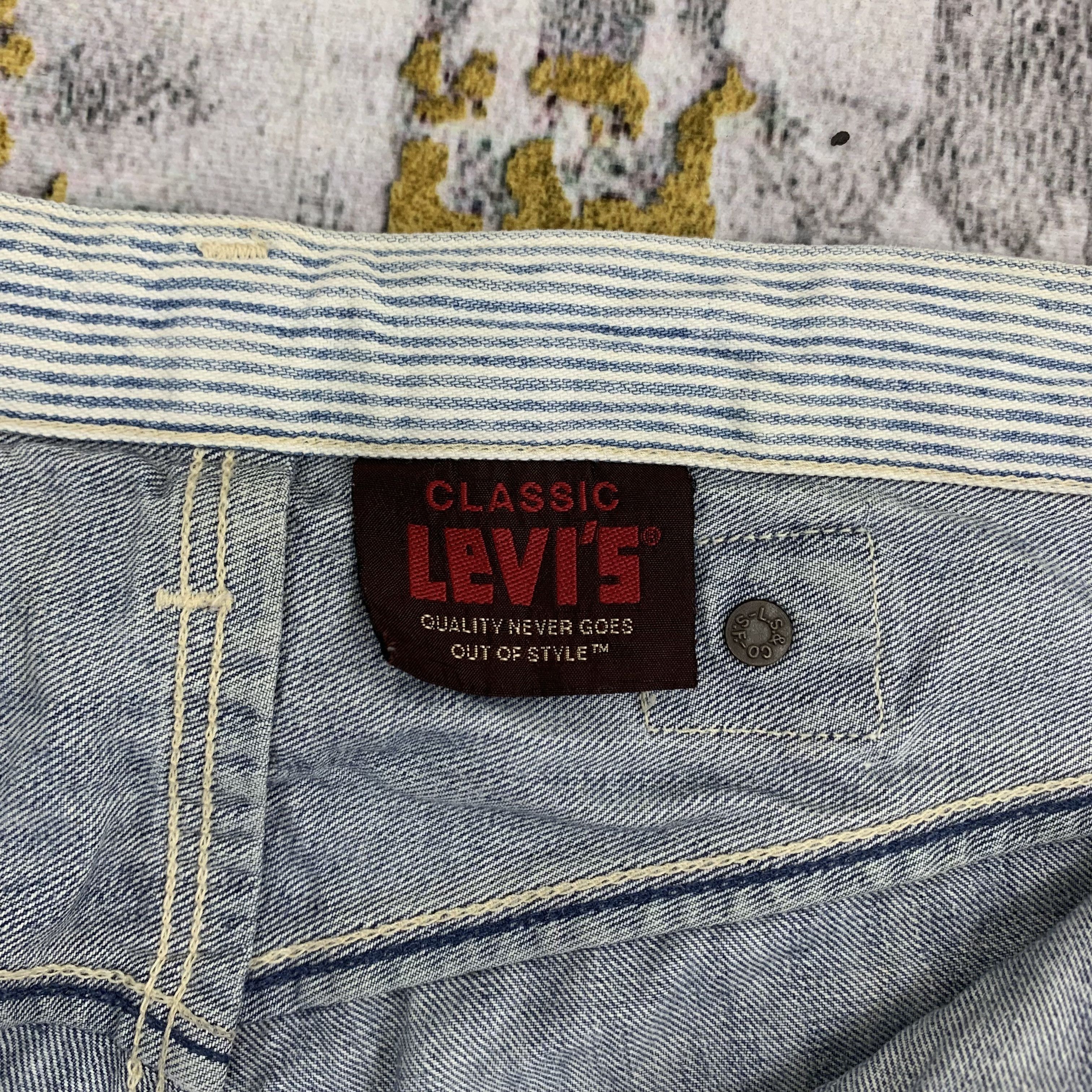 Levi's × Levi's Vintage Clothing Vintage Levi's 203 Light Blue Denim Dirty Jeans Size US 32 / EU 48 - 4 Thumbnail