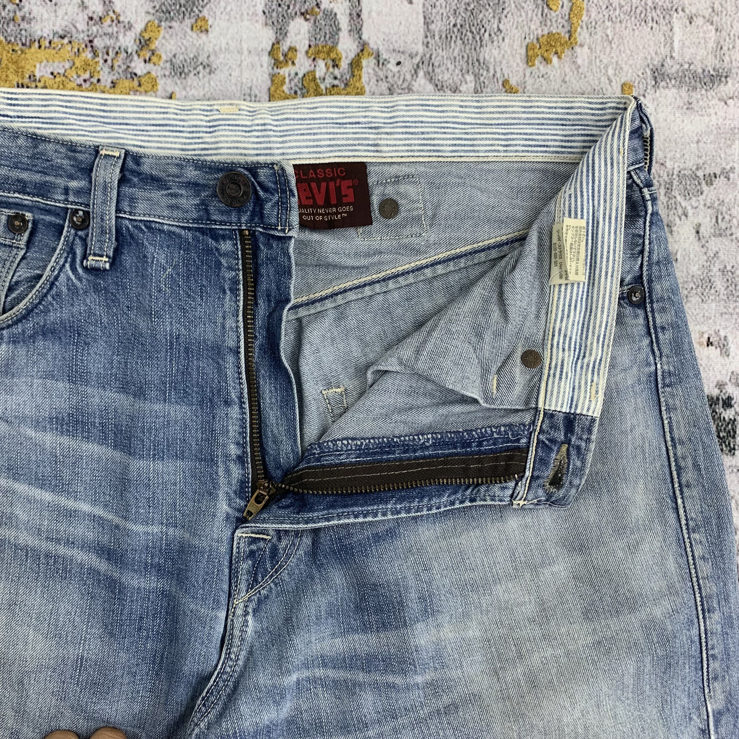 Levi's × Levi's Vintage Clothing Vintage Levi's 203 Light Blue Denim Dirty Jeans Size US 32 / EU 48 - 3 Thumbnail