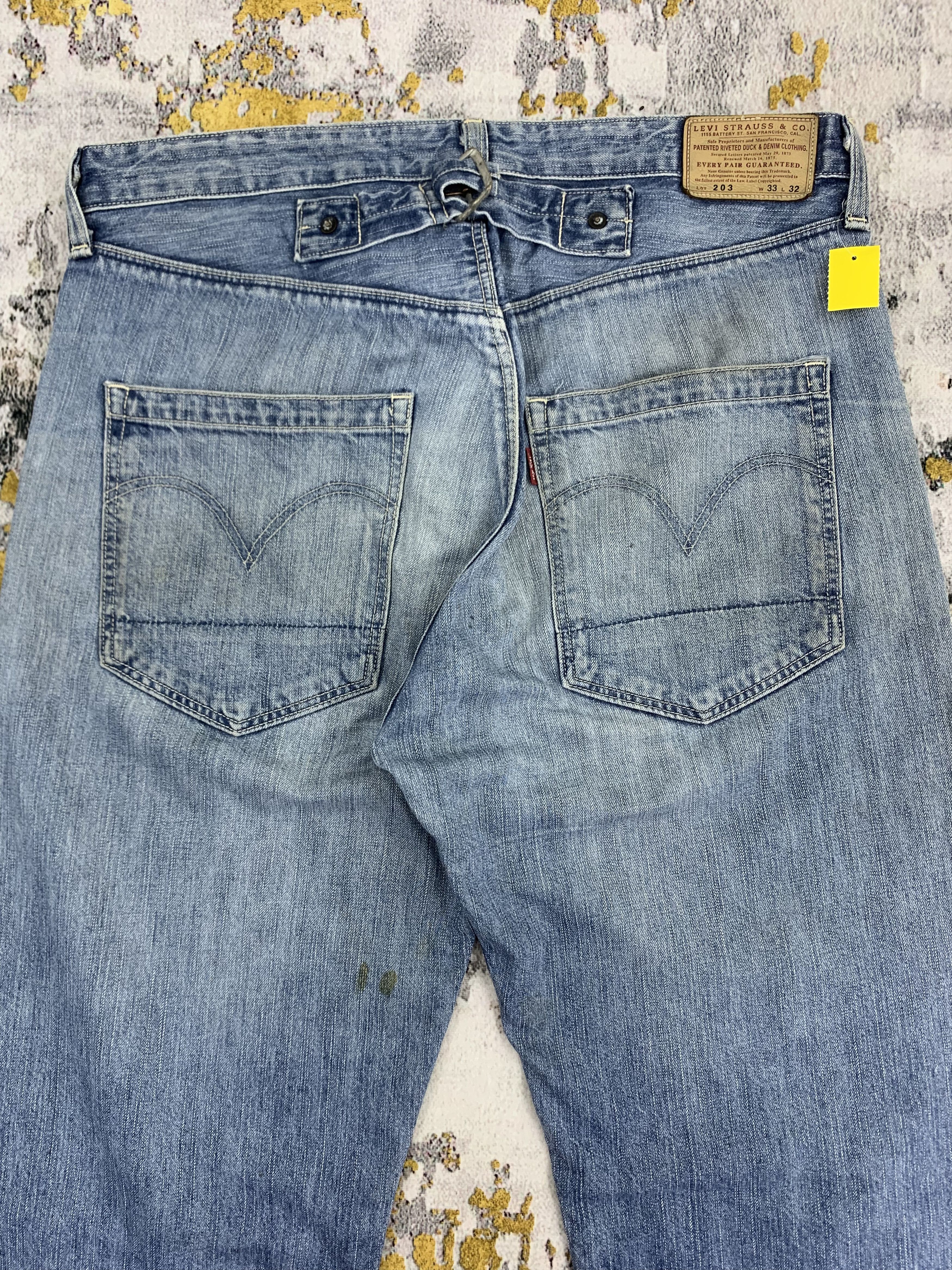Levi's × Levi's Vintage Clothing Vintage Levi's 203 Light Blue Denim Dirty Jeans Size US 32 / EU 48 - 6 Thumbnail