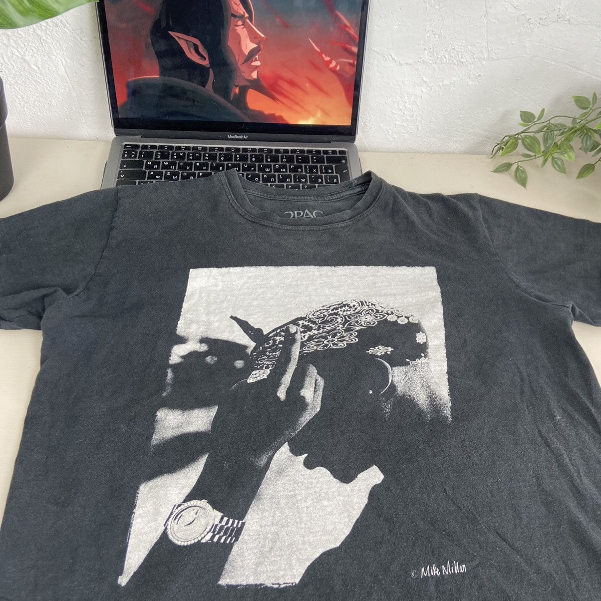 Rap Tees 2PAC vintage VERY RARE BOXY TEE Size US M / EU 48-50 / 2 - 2 Thumbnail