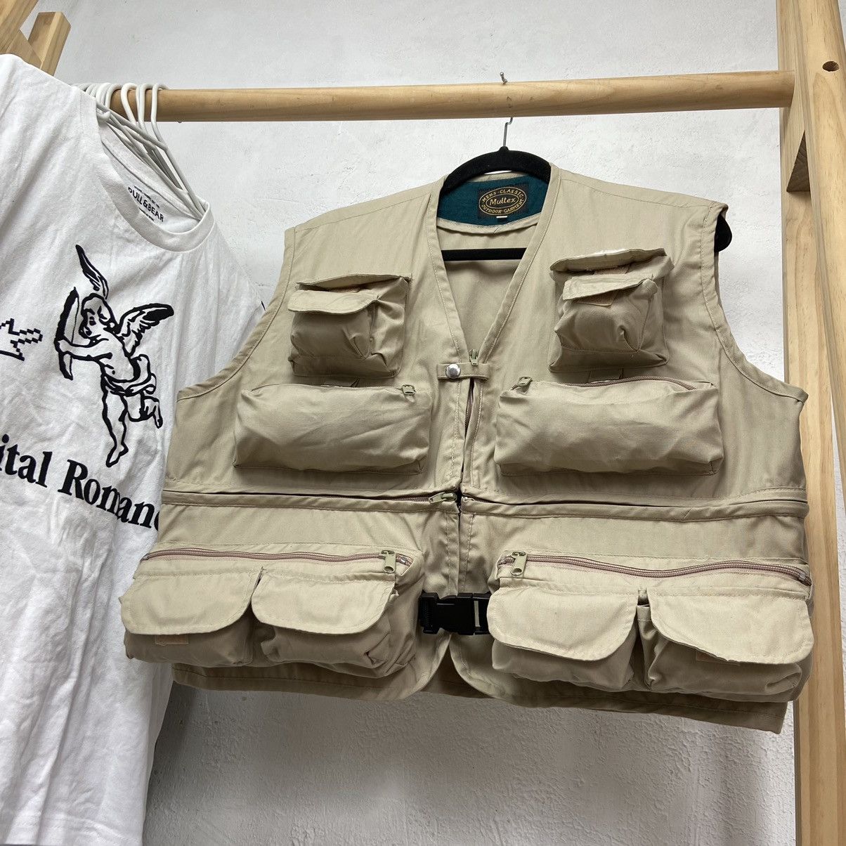 Japanese Brand 90s BAGGY ARCHIVE MULTIPOCKET UTILITY BONDAGE VEST - № 2032 Size US M / EU 48-50 / 2 - 2 Thumbnail