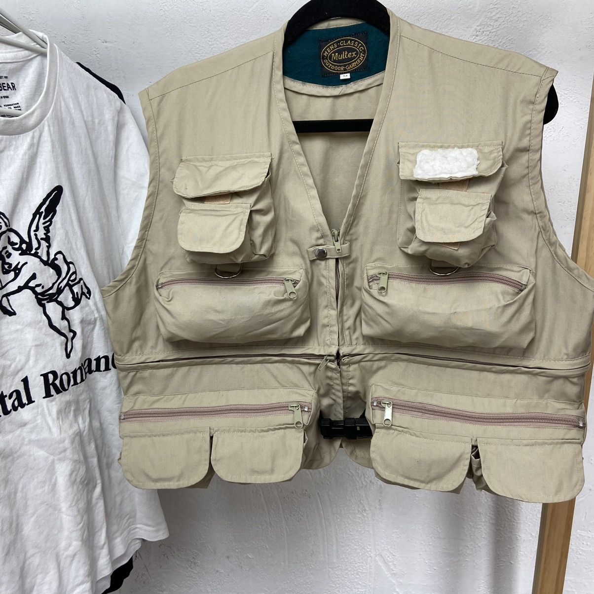 Japanese Brand 90s BAGGY ARCHIVE MULTIPOCKET UTILITY BONDAGE VEST - № 2032 Size US M / EU 48-50 / 2 - 5 Thumbnail