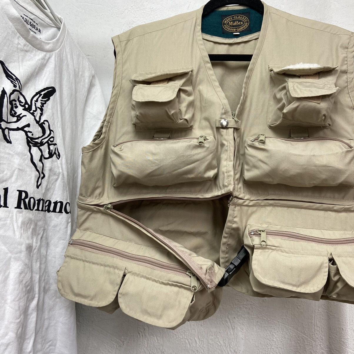 Japanese Brand 90s BAGGY ARCHIVE MULTIPOCKET UTILITY BONDAGE VEST - № 2032 Size US M / EU 48-50 / 2 - 1 Thumbnail