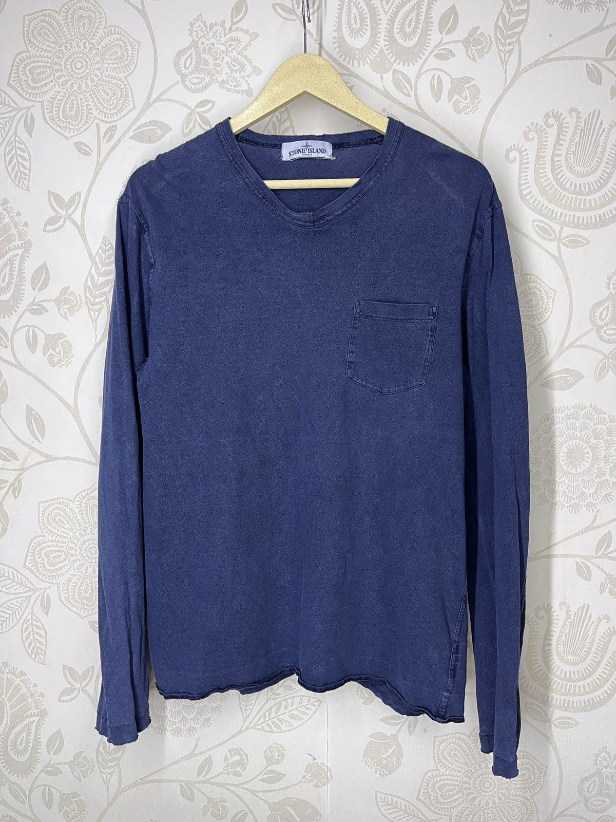 Stone Island × Vintage Distressed Vintage Stone Island Long Sleeve TShirt Size US L / EU 52-54 / 3 - 1 Thumbnail
